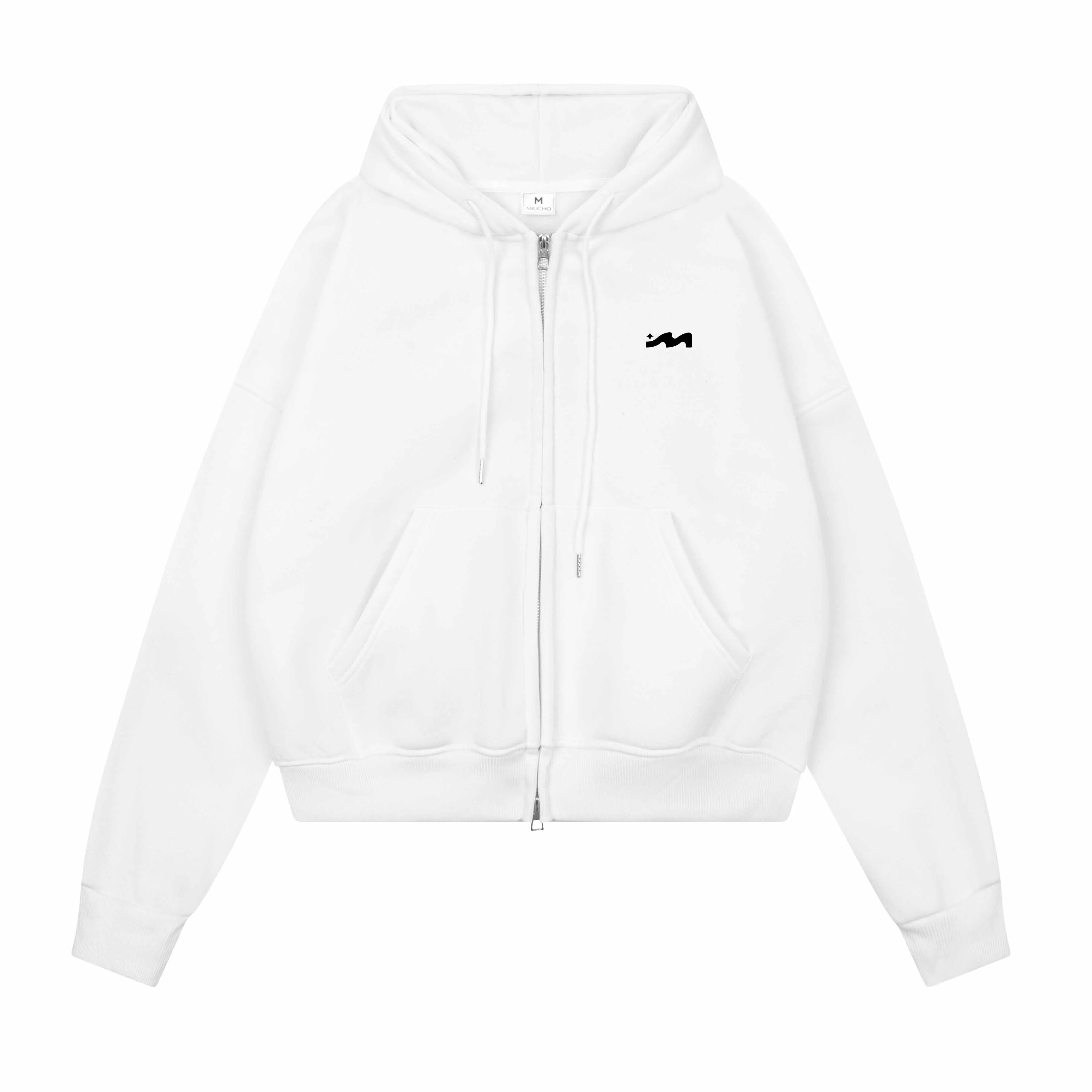 Áo hoodie zip form boxy basic 2579 Miucho chất vải nỉ bông thoáng mát mềm mại có nón_thumbnail_10