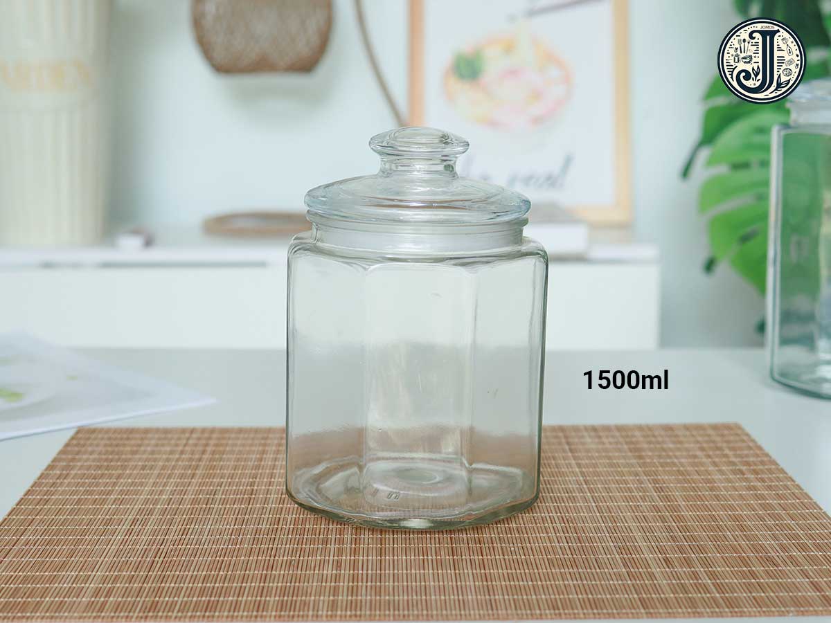 Hũ thủy tinh bát giác đựng hạt, cà phê, bánh kẹo_thumbnail_9