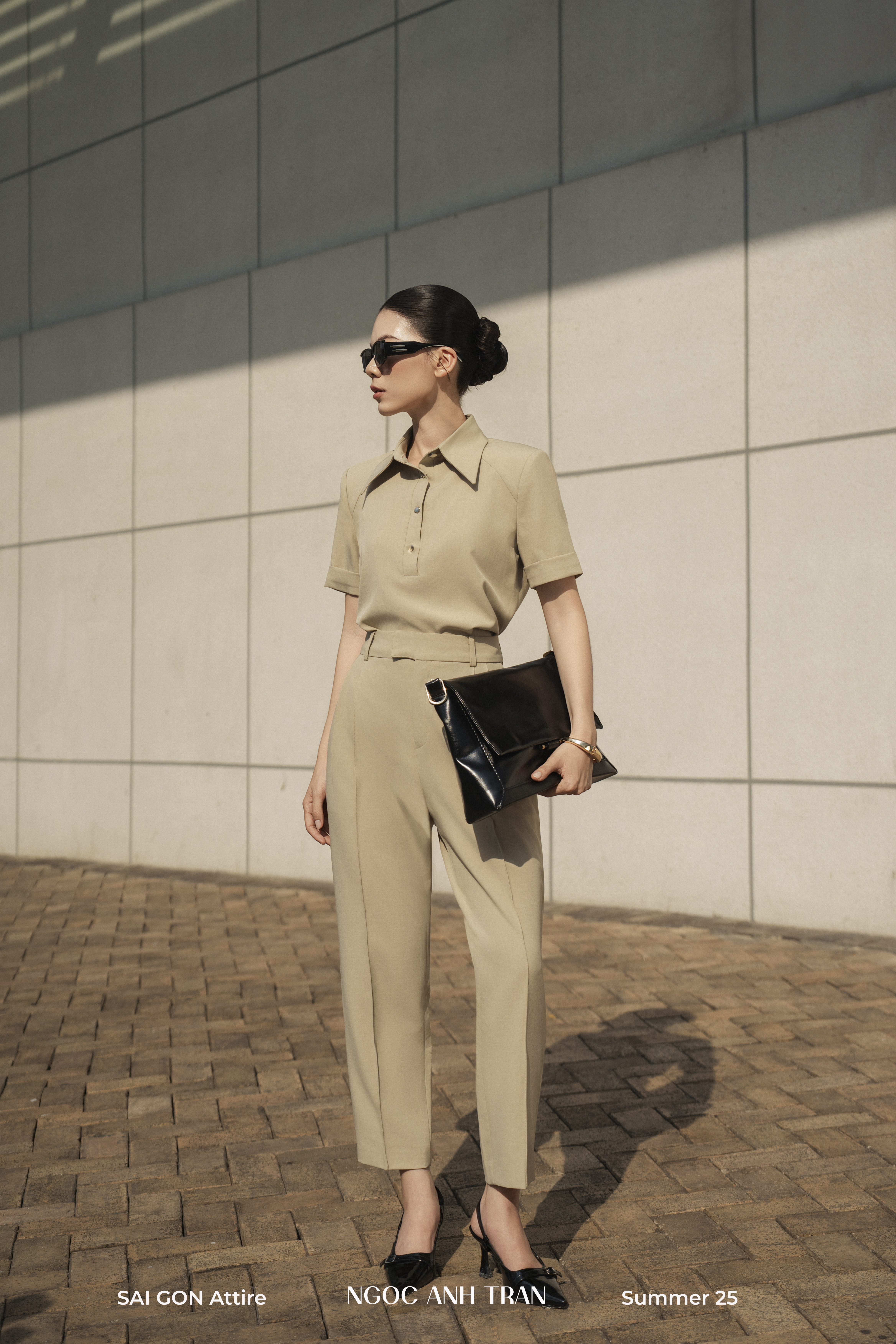 Set A175 - Set áo kiểu linen cổ bẻ kèm quần_thumbnail_3