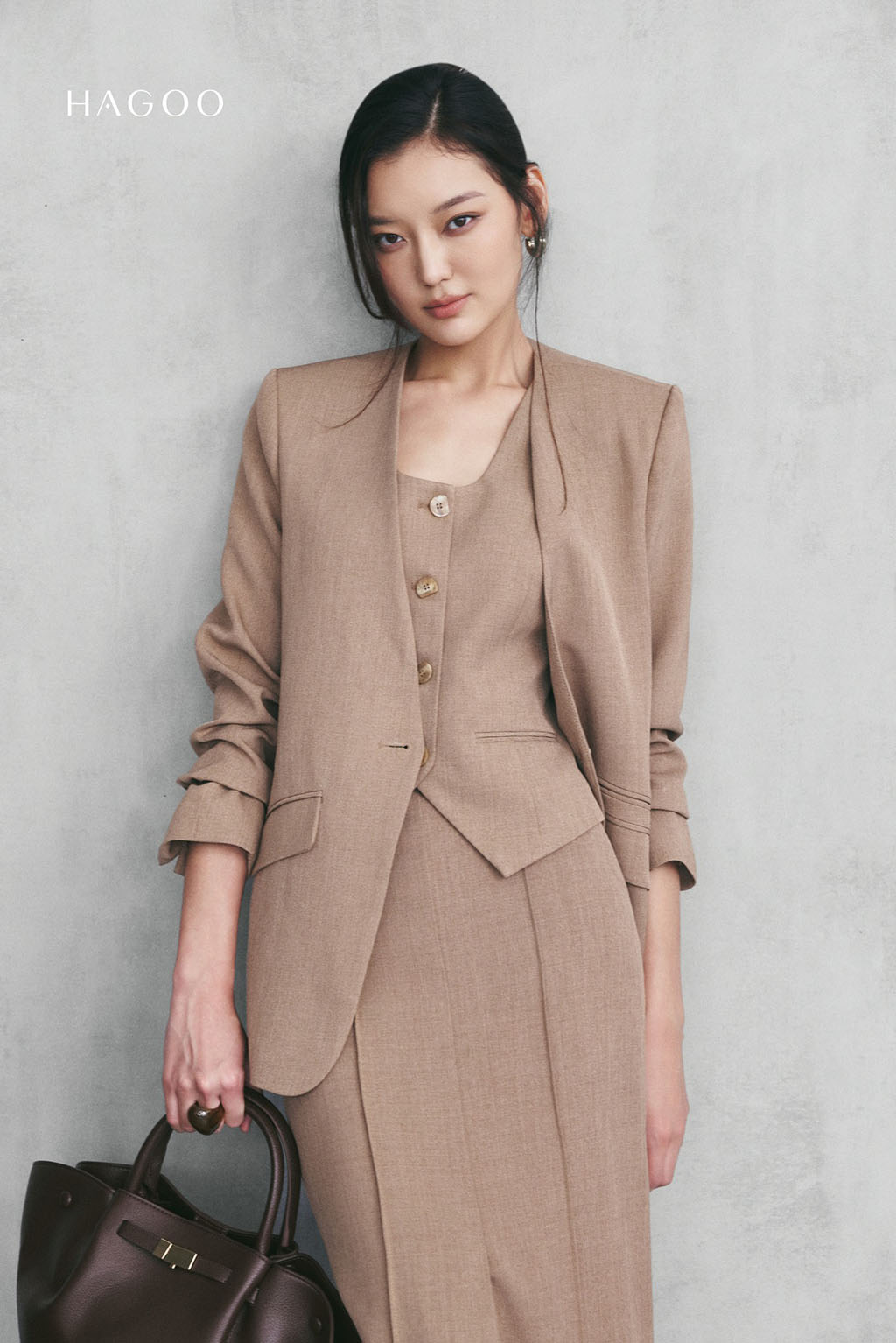 Blazer không ve bổ cơi đôi HAGOO_thumbnail_0