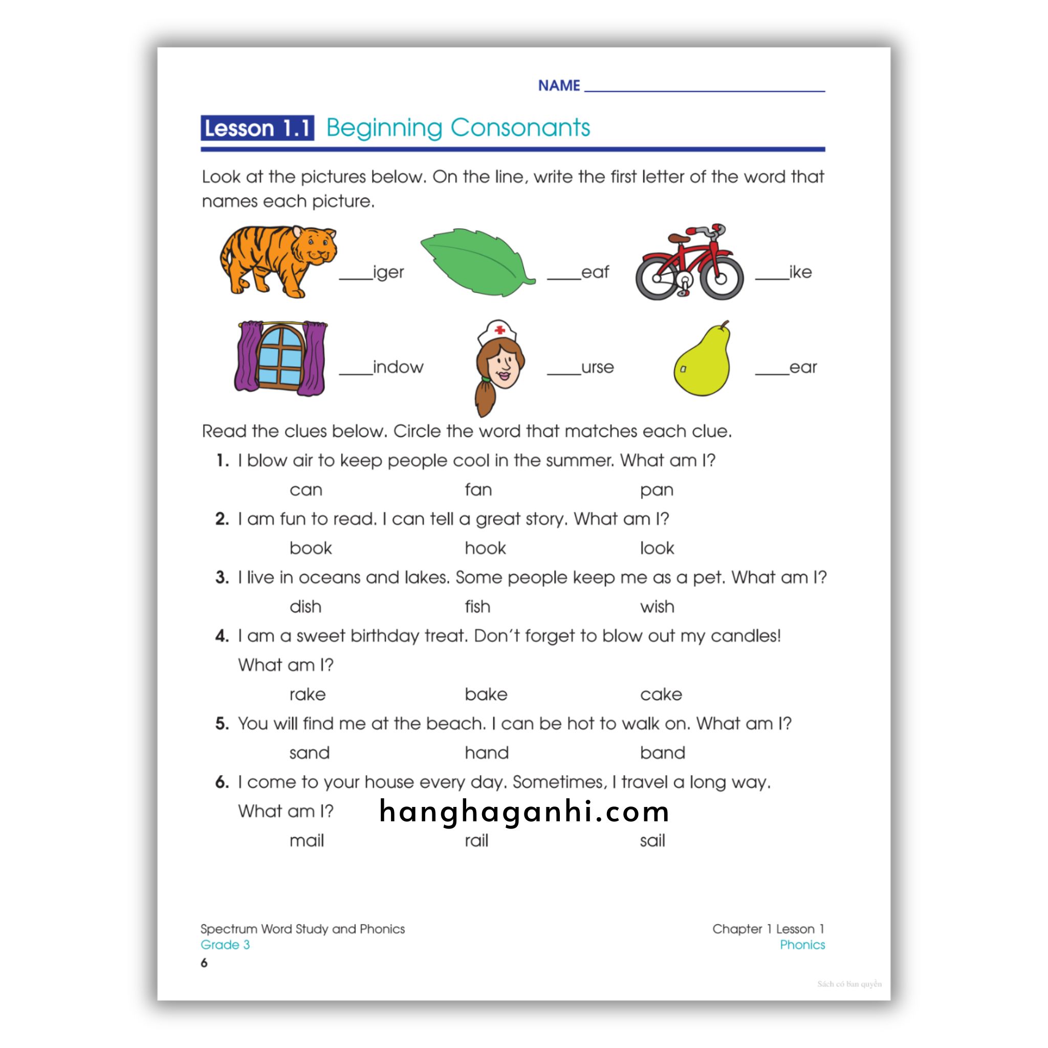 Sách Spectrum Word Study and Phonics Workbook Grade 3_thumbnail_17