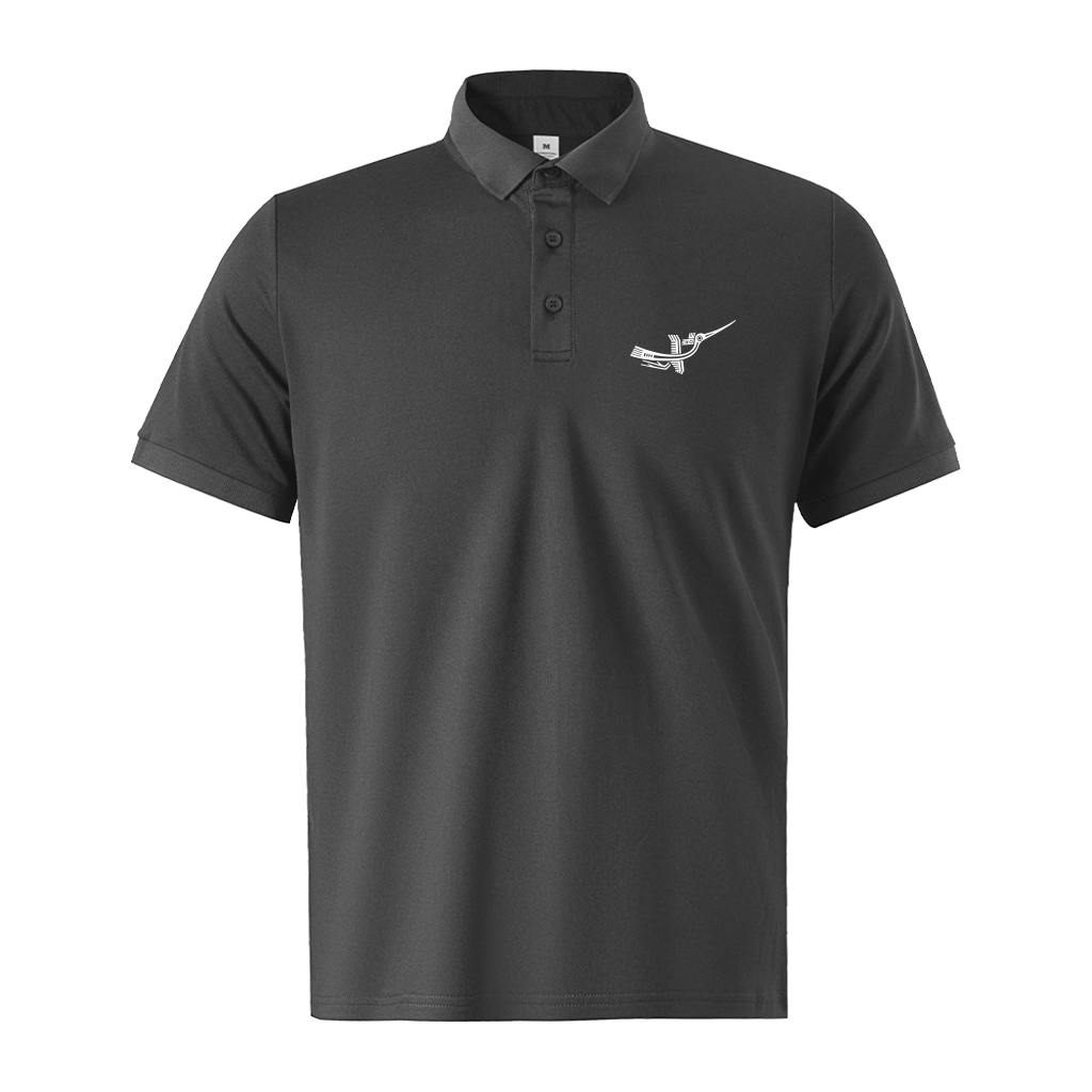 Áo polo cá sâu nam phong cách vintage PLCSD2437 Miucho Iconic vải polyester bền nhẹ chống nhăn_thumbnail_9