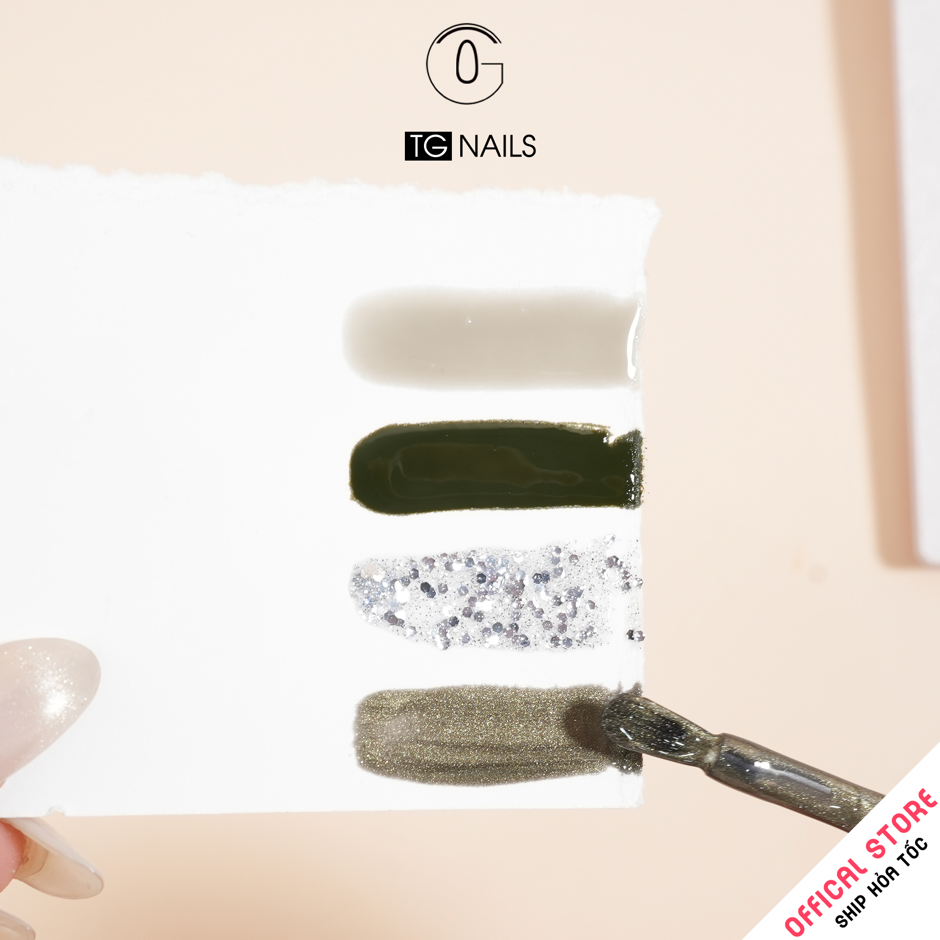 Sơn móng gel TG. Dung tích: 15ml/ lọ. Nhãn hàng TG nail.