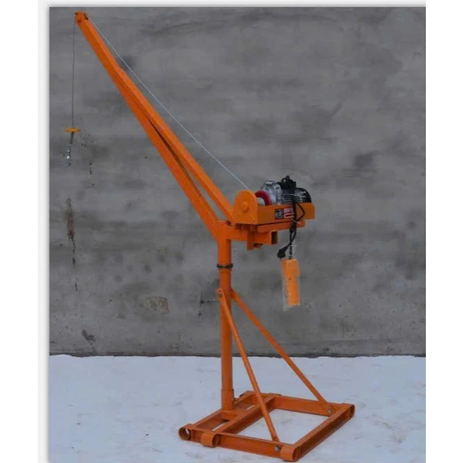 Khung cẩu xoay 360 độ, Tải trọng 500kg, 1 Tấn gắn các loại máy tời xây dựng (chưa kèm tời)_thumbnail_16