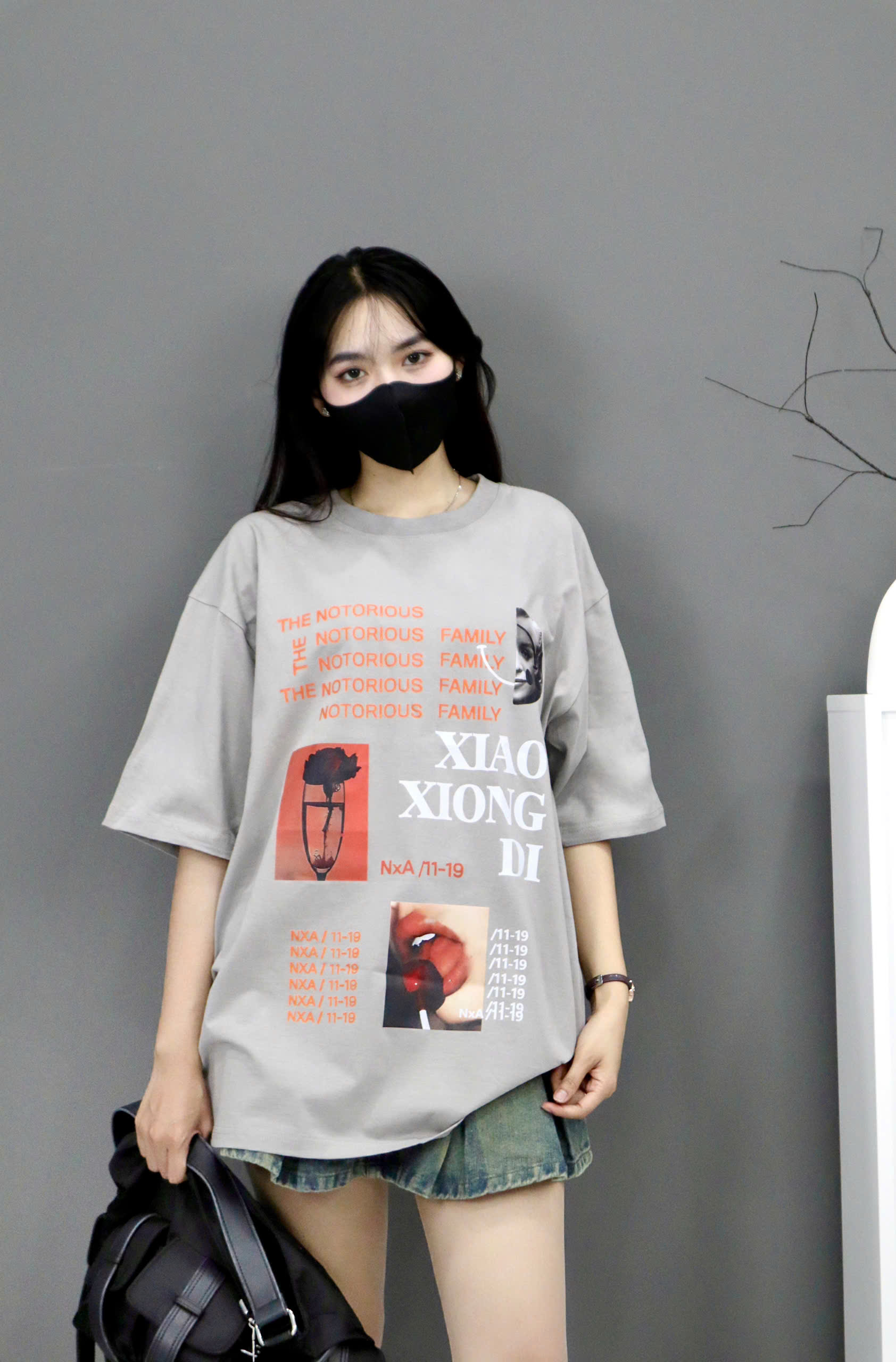 [001]Áo Thun Unisex Form Rộng Họa Tiết Hầm Hố – Chất Cotton Mịn, Nam Nữ Mặc Chuẩn Streetwear