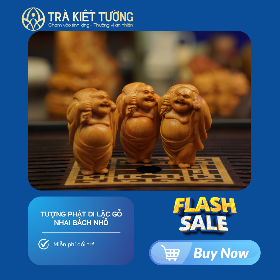 TƯỢNG PHẬT DI LẶC GỖ NHAI BÁCH NHỎ
