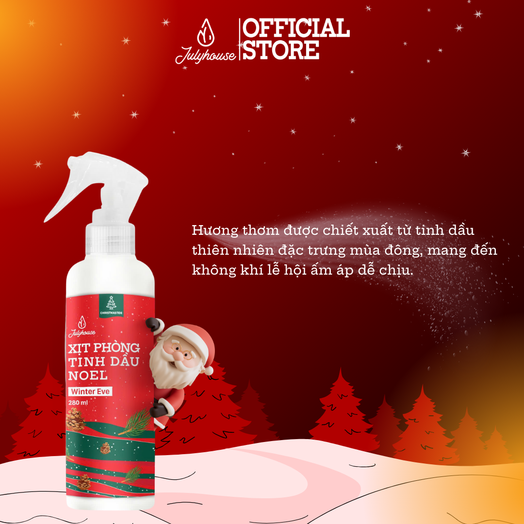 Xịt Phòng Tinh Dầu Noel Winter Eve 280ml Julyhouse_thumbnail_4