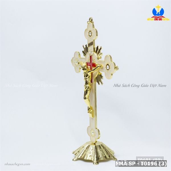 Thánh giá chịu nạn mạ vàng 14cm ✔_thumbnail_3