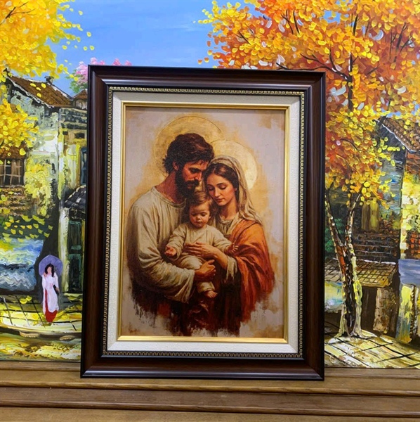 Tranh canvas Gia Đình Thánh Gia 42x54cm