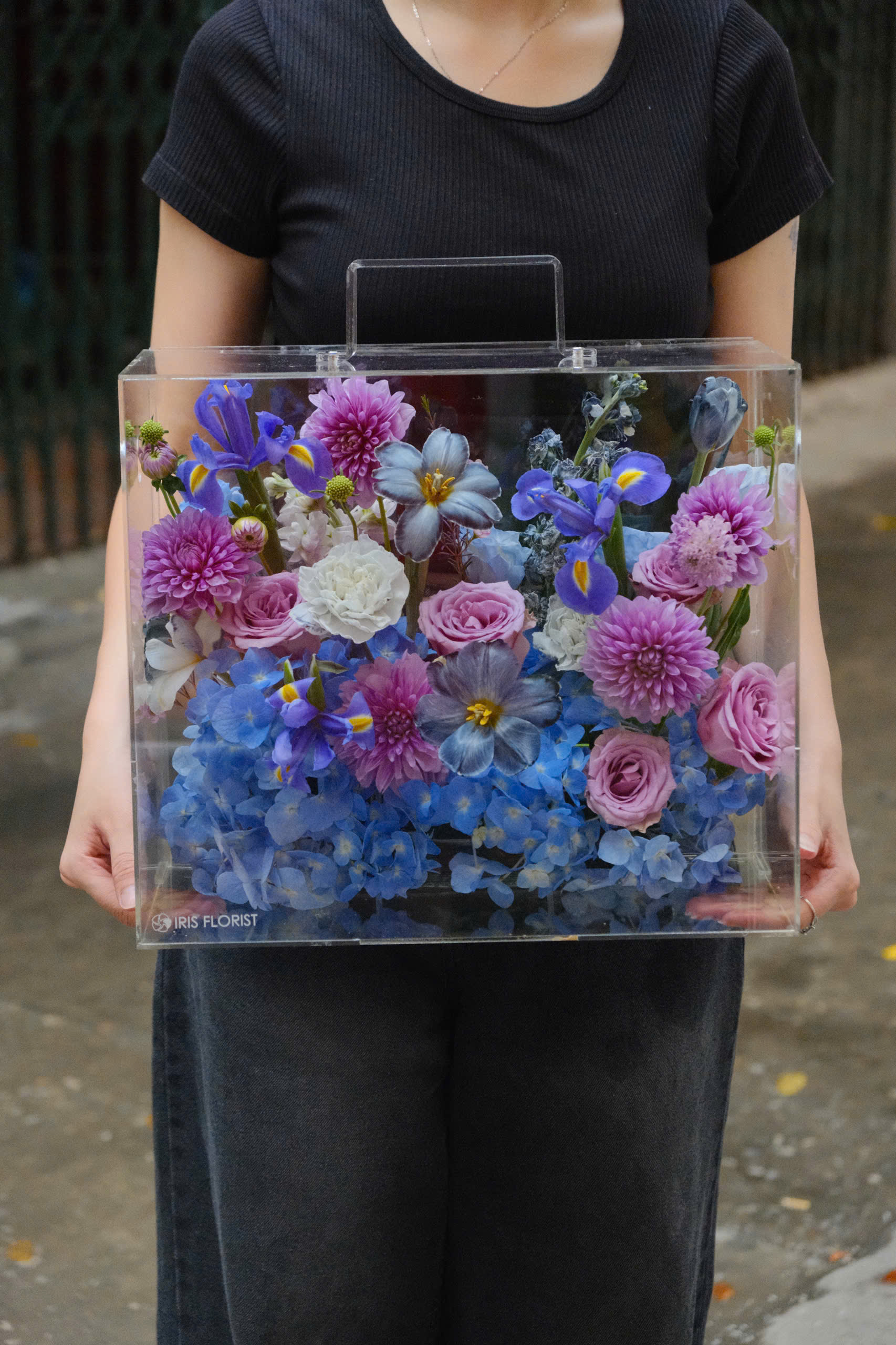 Hộp hoa kính Mica - Tone Dark Blue Violet (Xanh tím)