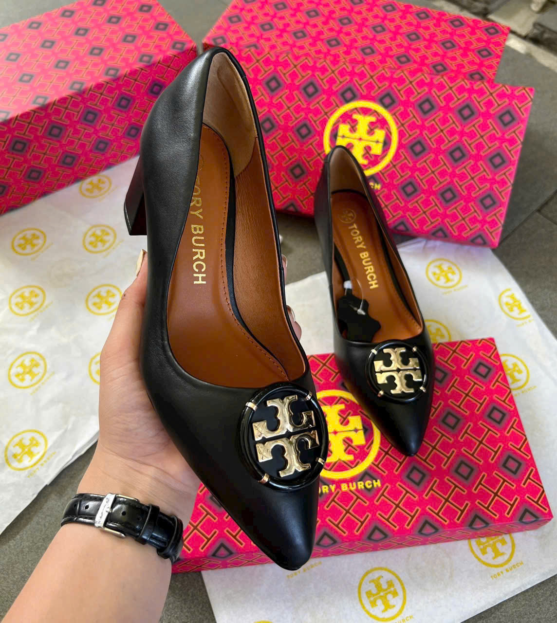 SALE G79 GIÀY CAO GÓT ĐEN_thumbnail_9