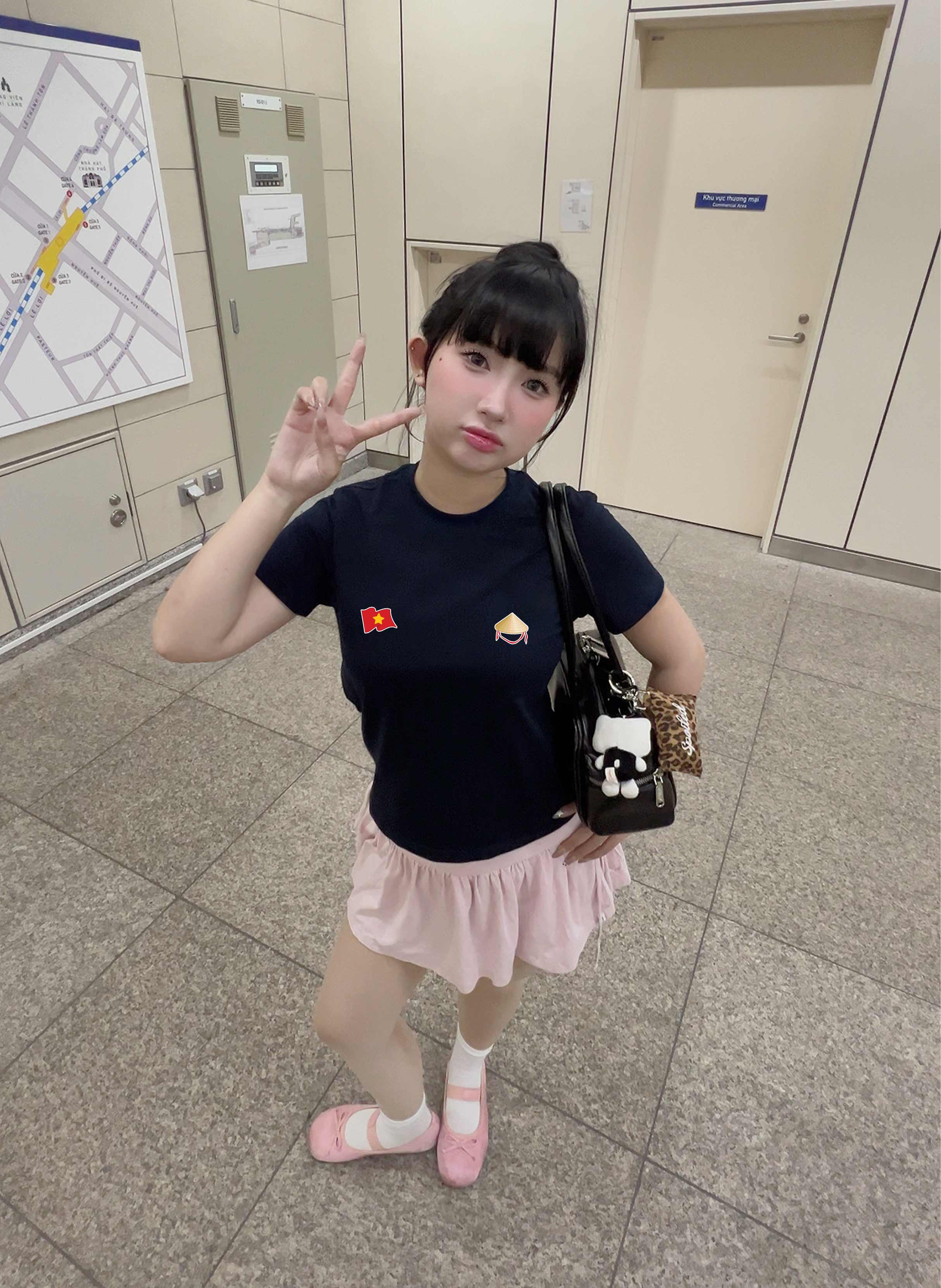 Áo baby tee ôm eo Việt Nam tôi yêu 2213 Miucho cổ tròn vải cotton 4c co giãn thoáng mát in mix_thumbnail_2