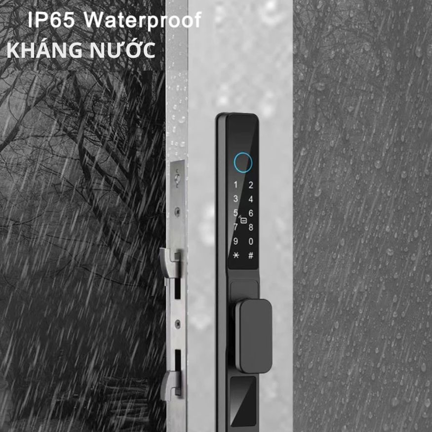 Khóa Thông Minh Kachi MK42 - Chuyên Dụng Cửa Nhôm Xingfa, Cửa Kính | Mở Khóa Qua App Tuya, Vân Tay, Thẻ Từ | Chống Nước IP65_thumbnail_7