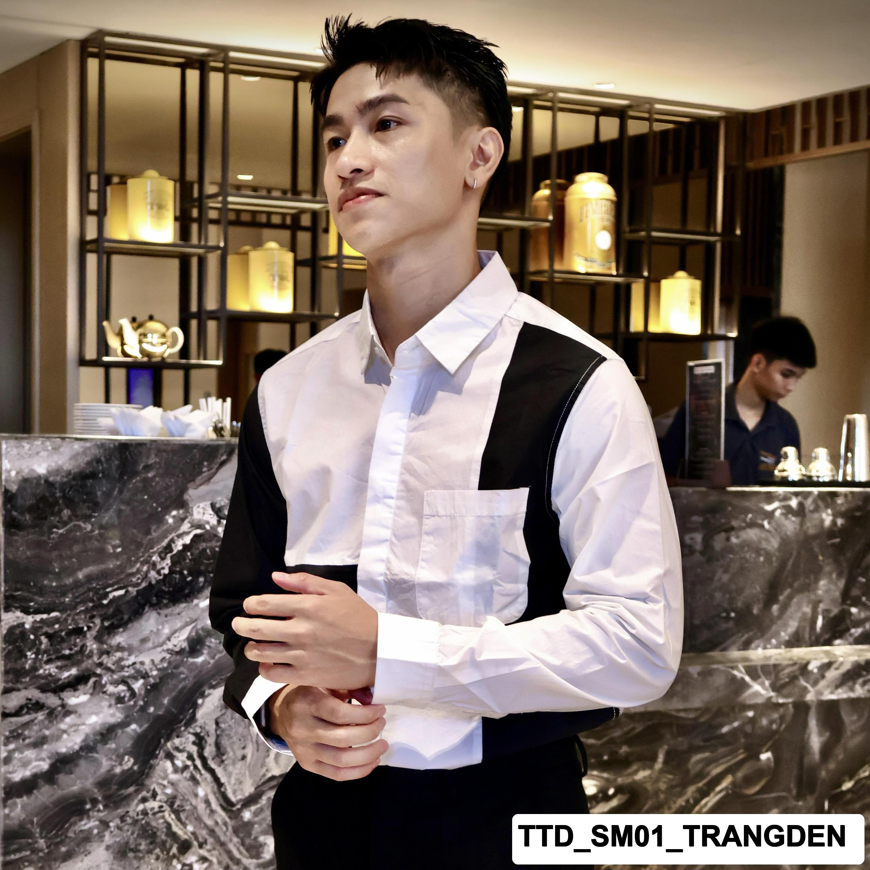 TTD_SM01 - Sơ mi cao cấp phối màu lạ mắt