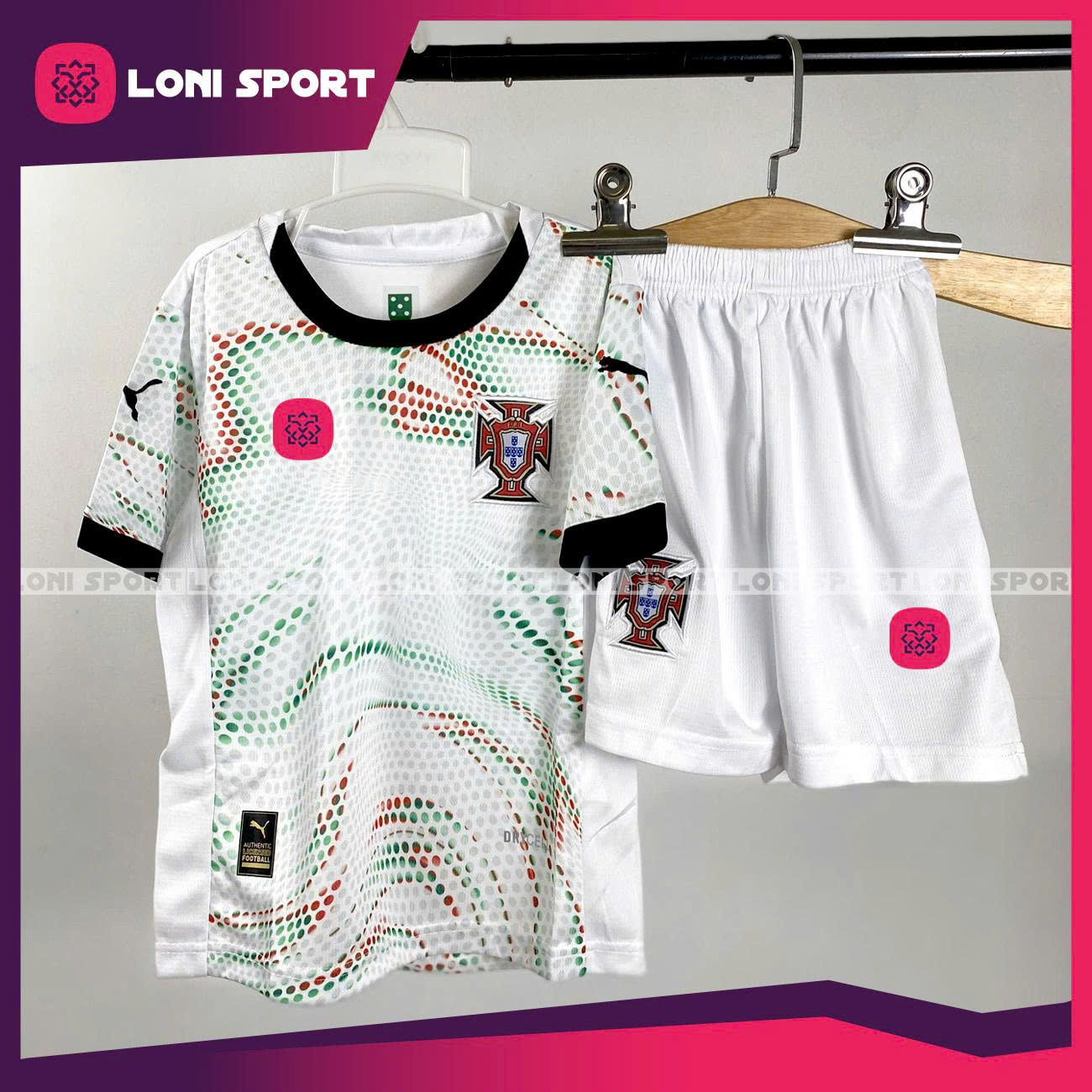 Bộ kid BĐN sân khách trắng 25/26