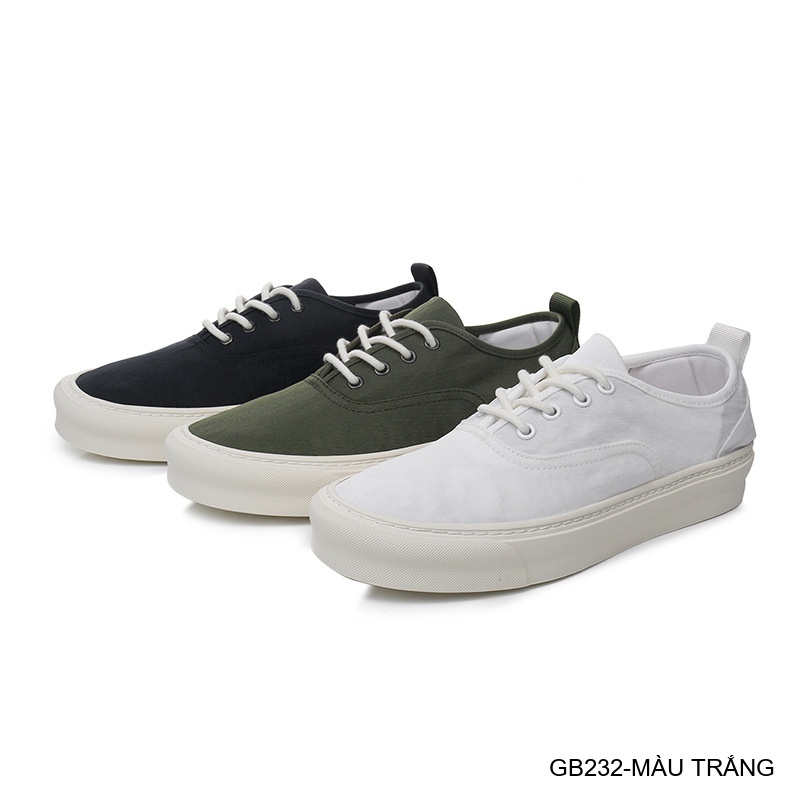 GB232 - Giày sneaker vải nam nữ đế bệt phong cách thường ngày, màu trơn chống thấm_thumbnail_11