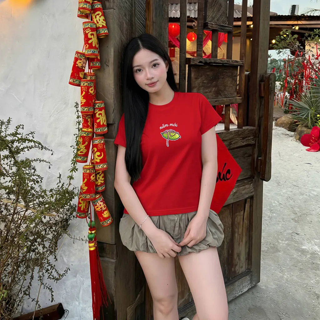 Áo baby tee Tết Bính Ngọ form vừa Miucho vải mềm mại thoáng mát tôn dáng in mix 2999_thumbnail_5