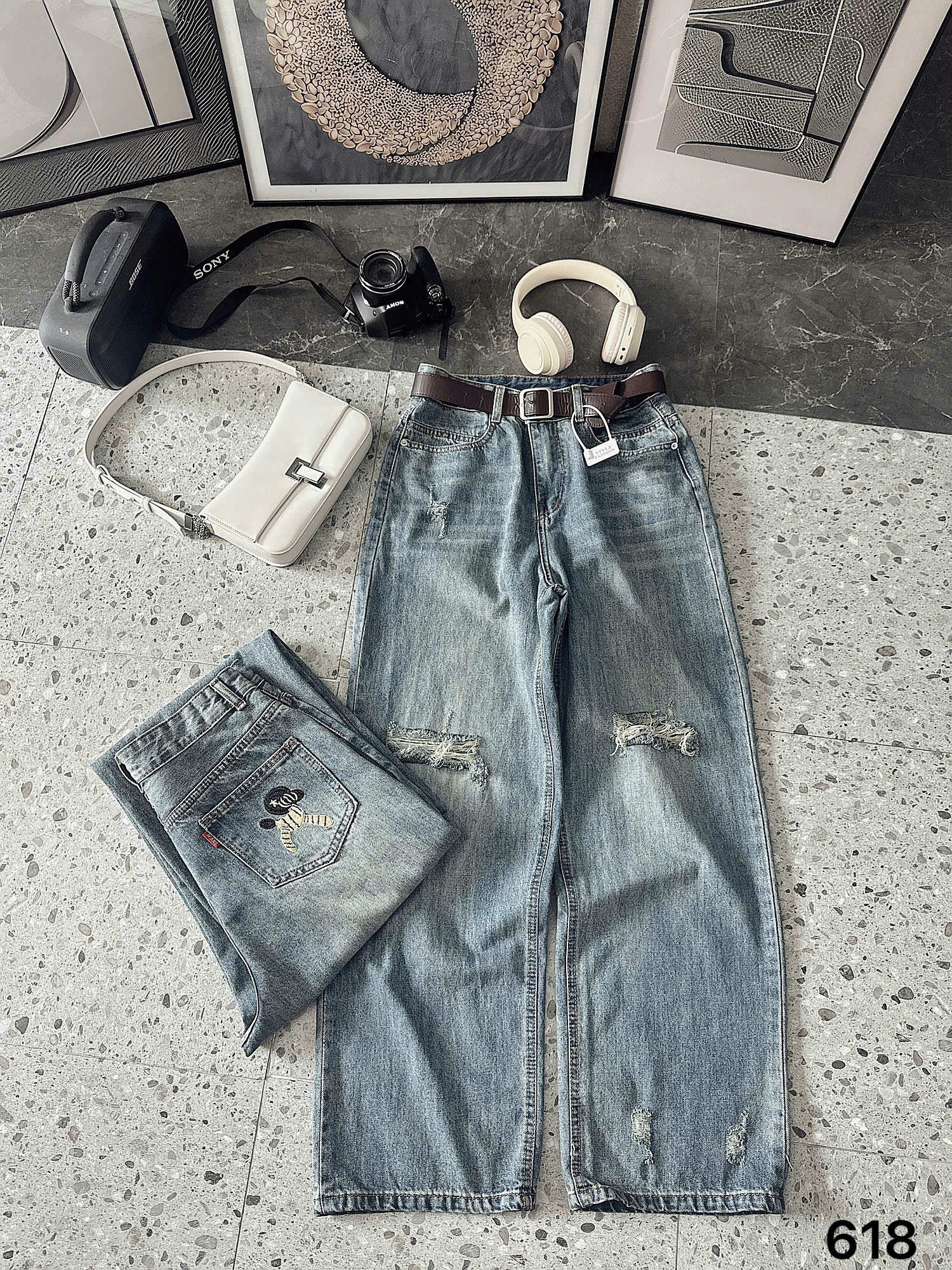 BIGSIZE - QUẦN JEAN SUÔNG THÊU T-QJ618_thumbnail_3