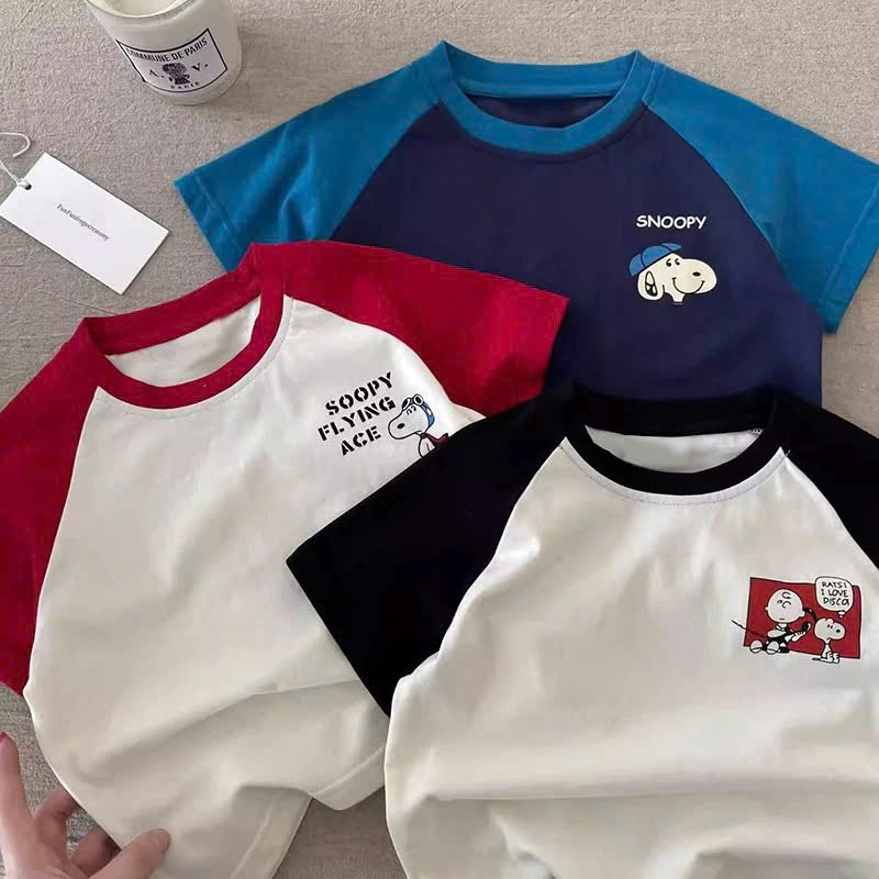 N37 SET 3 ÁO CỘC TAY SOOPY FLYING ACE- A106.274