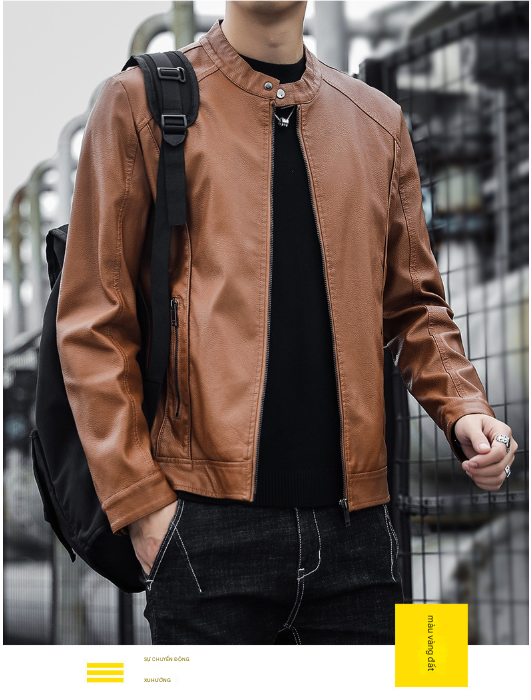 Biker PU Cổ Trụ – Zipper Pocket_thumbnail_8