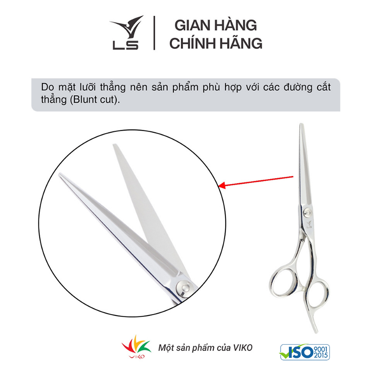 Kéo cắt tóc Viko LS CB23/6.0 - bảo hành 2 năm_thumbnail_8