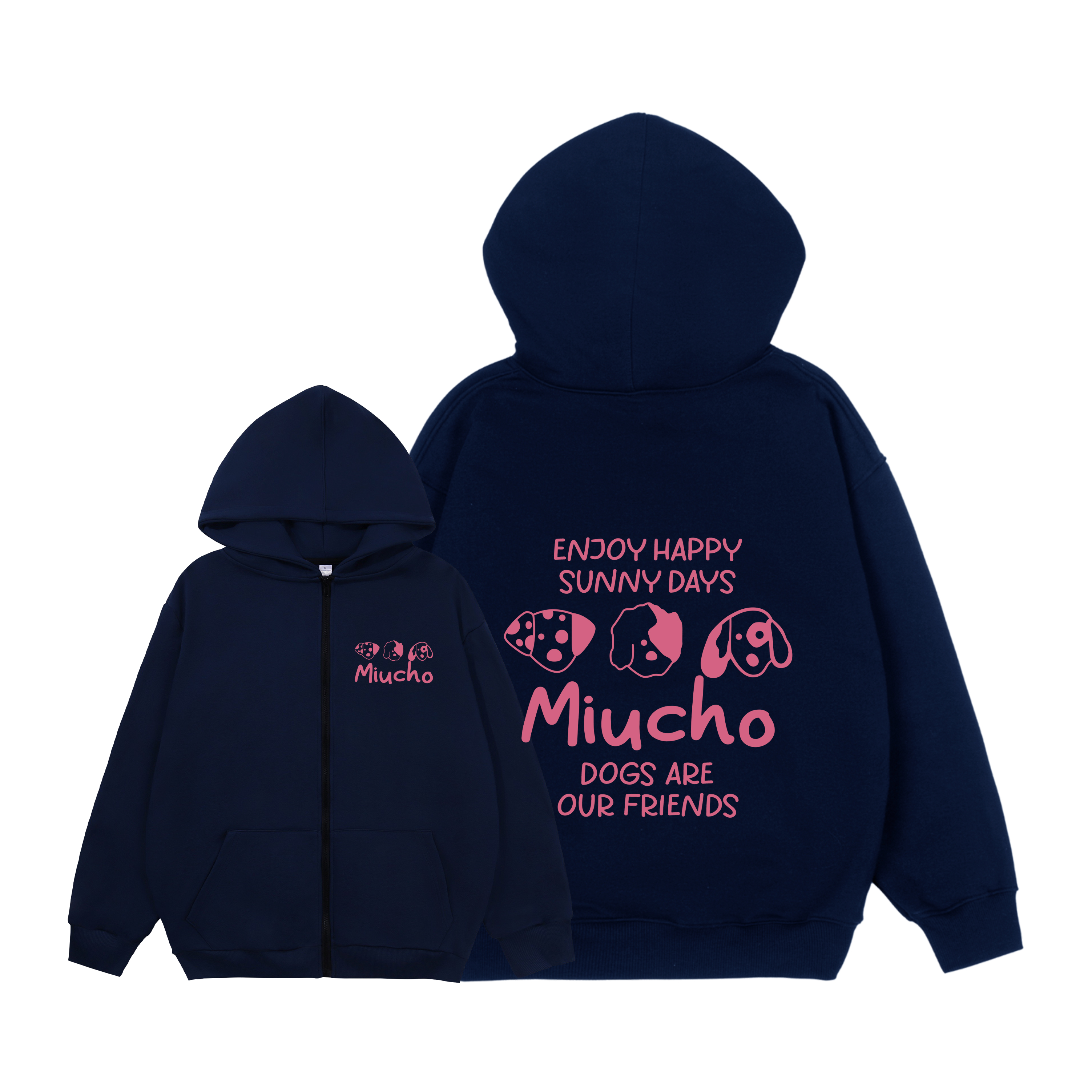 Áo hoodie zip local brand HZD1582 Miucho vải nỉ chân cua dày dặn mủ rộng in mix_thumbnail_7