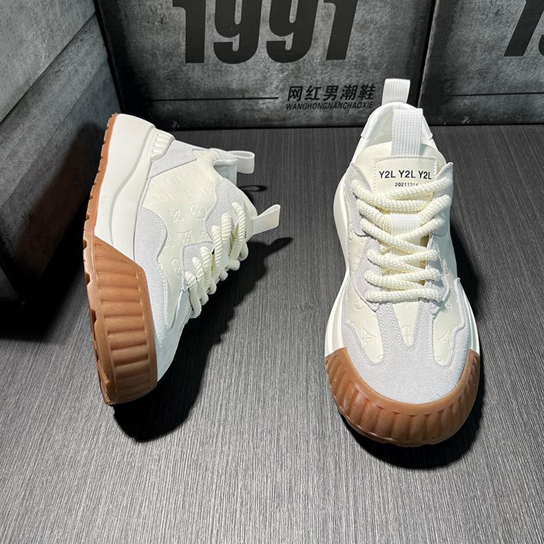 GA314 - Giày thể thao nam in họa tiết đế dày phong cách thời thượng xuân 2025