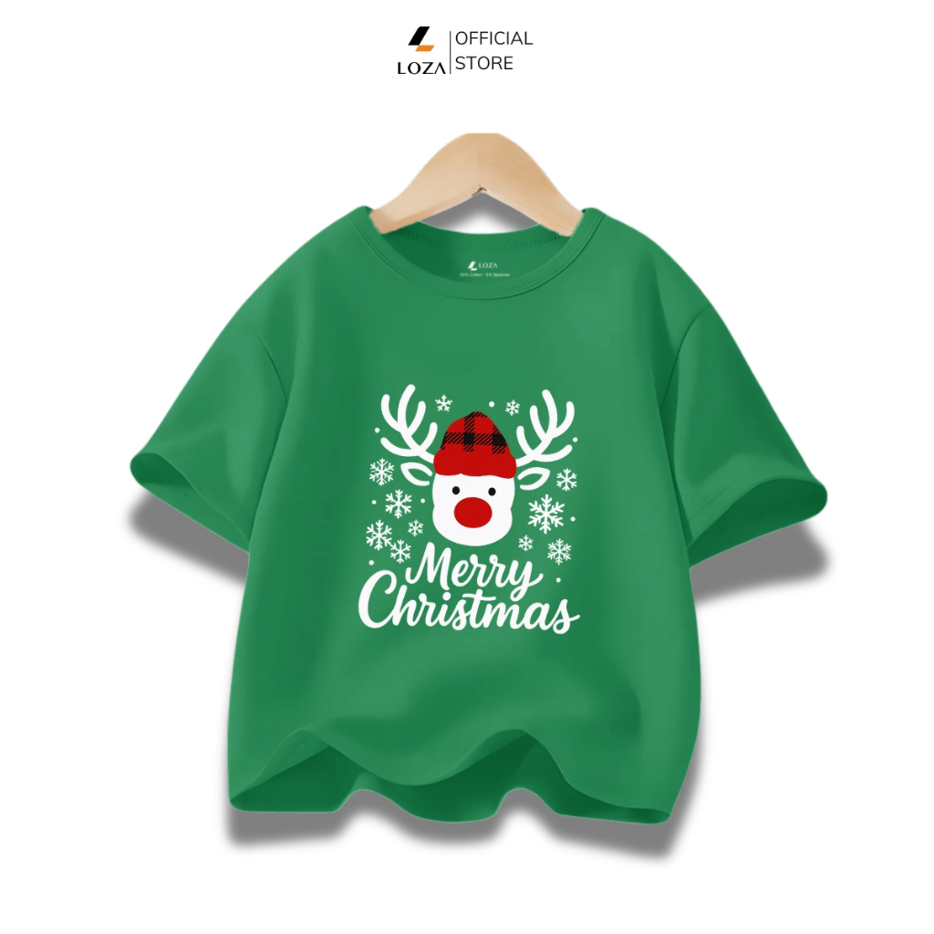 Áo thun bé gái, bé trai NOEL cho bé từ 15-40kg - Áo phông trẻ em Loza Kids- Mã AT031_thumbnail_10