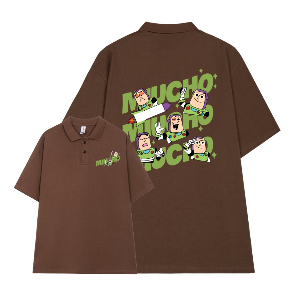 Áo polo nam đứng form tôn dáng PLD831 Miucho Man tay ngắn vải cotton Cổ trụ in mix_thumbnail_10