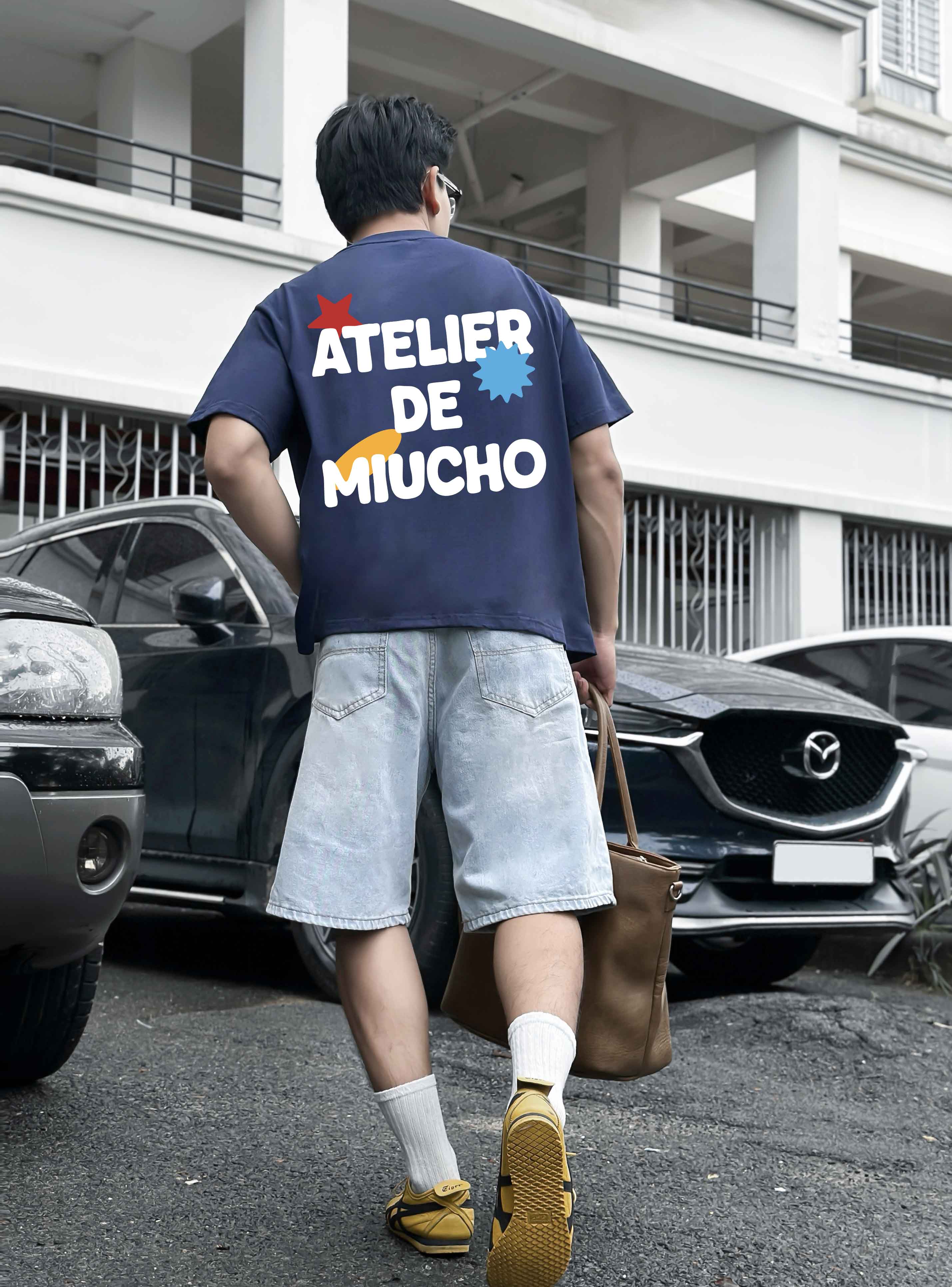 Áo phông local brand form boxy 2170 Miucho Club vải cotton 2c 250gsm cổ tròn đứng form in mix_thumbnail_2