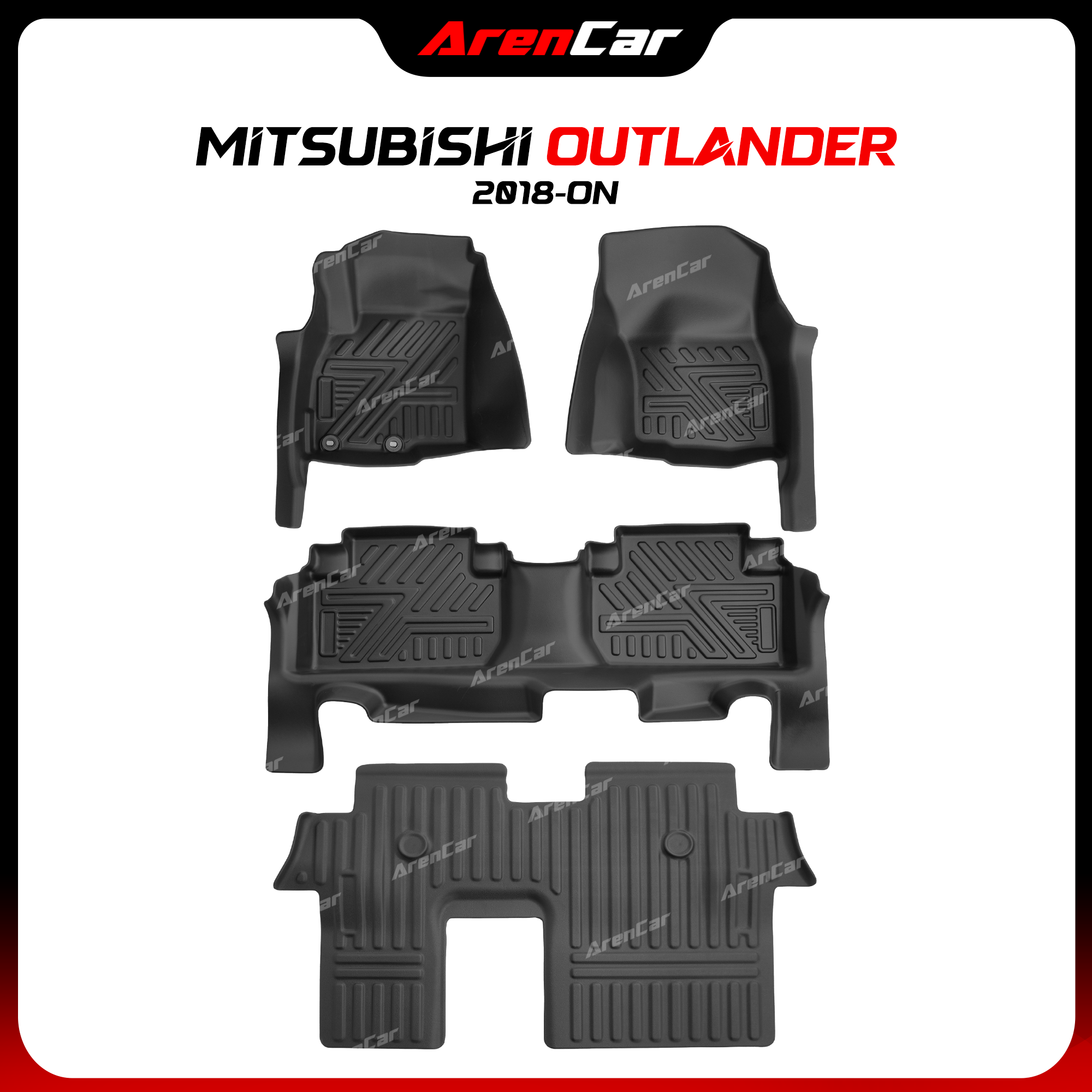 [Aren Car] Thảm Lót Sàn Ô Tô TPE Khuôn Đúc Mitsubishi Outlander_thumbnail_3