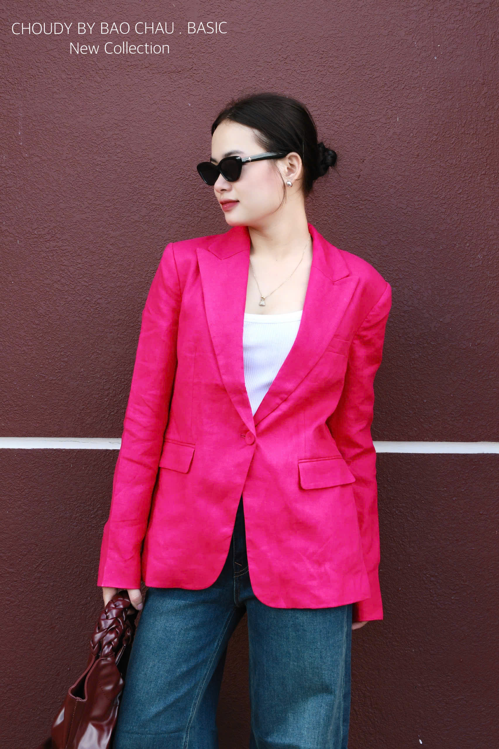 SALE A556 ÁO KHOÁC VEST HỒNG_thumbnail_6