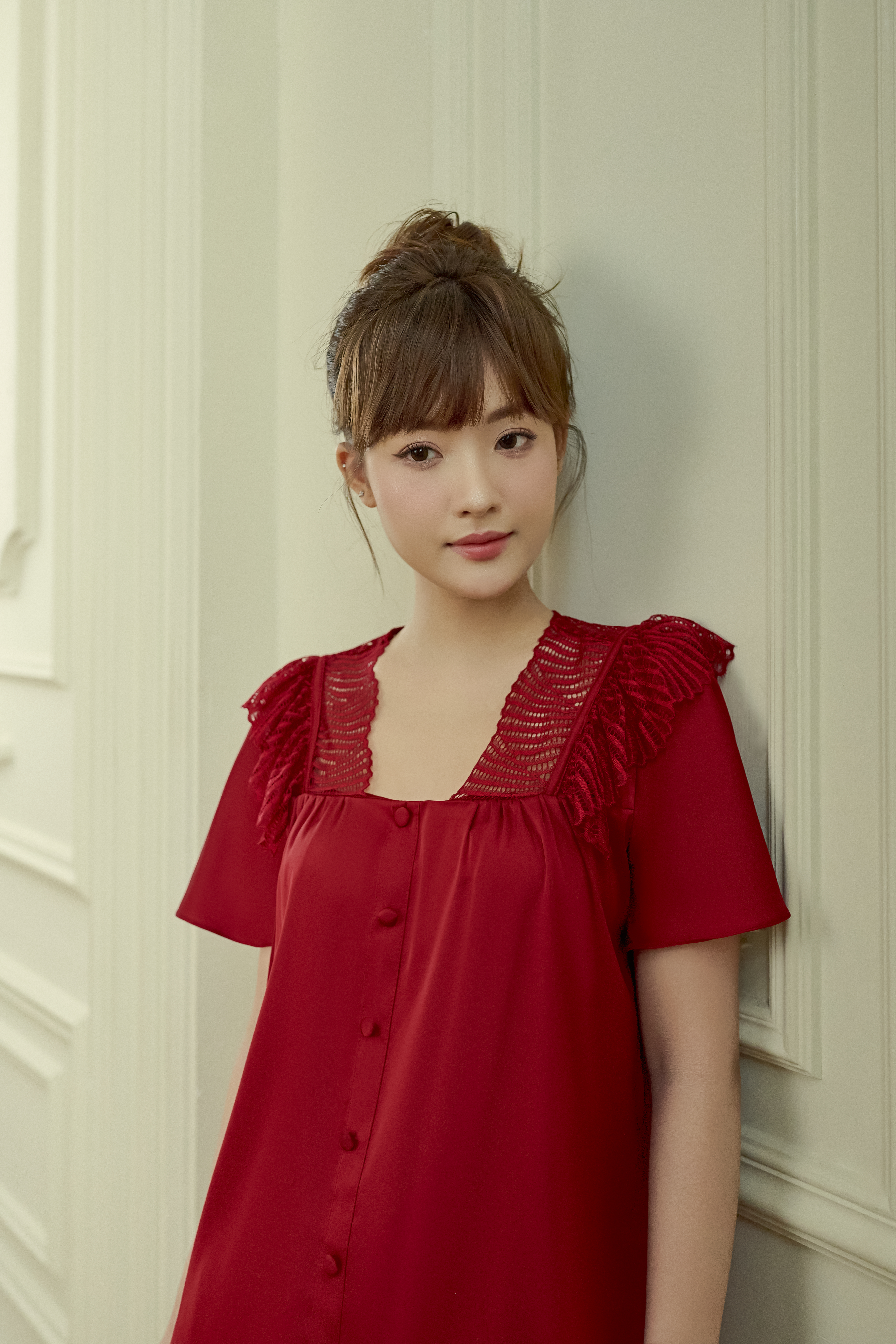 Bộ lụa áo cộc tay, quần cộc BN589_thumbnail_1