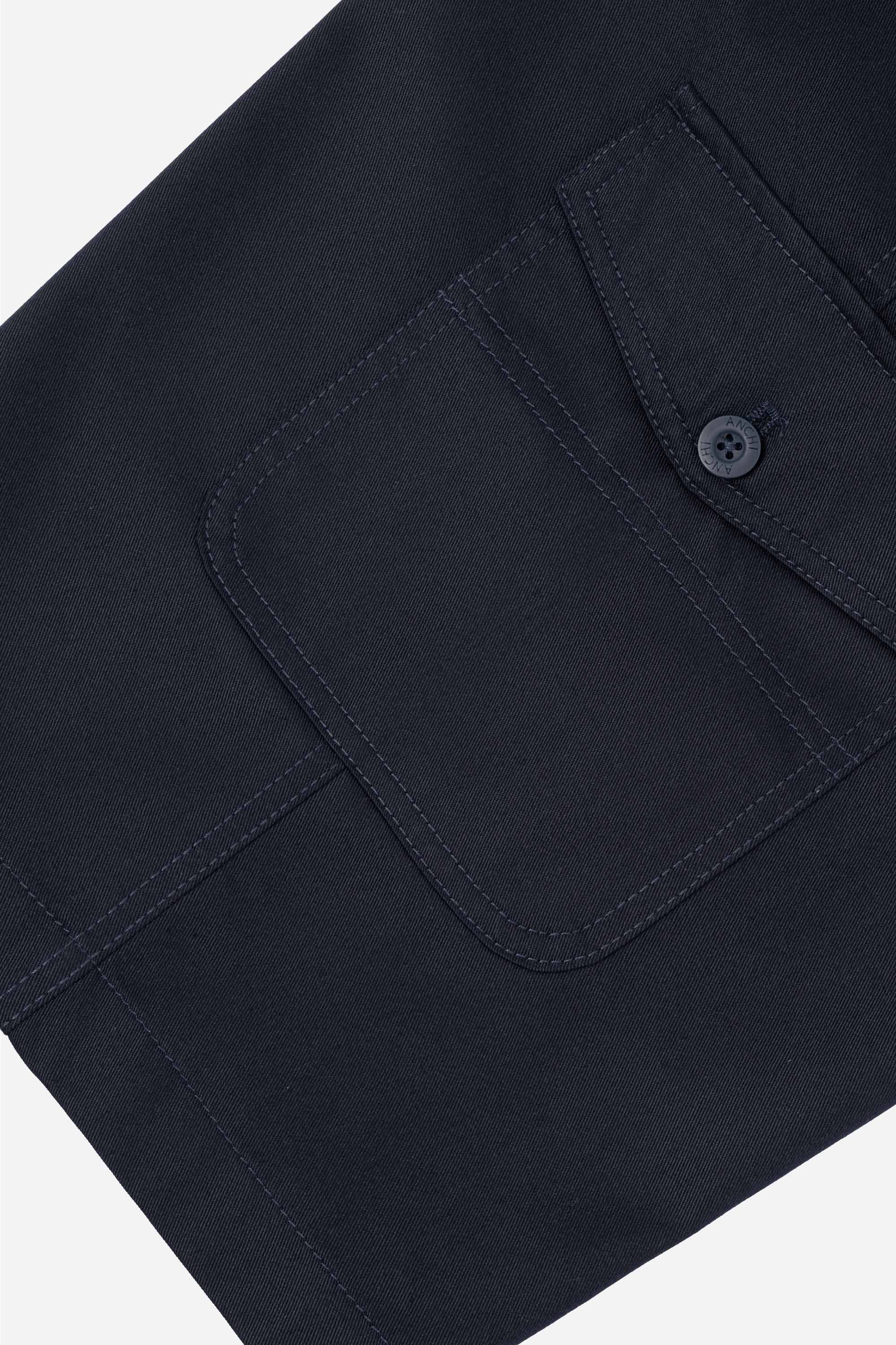 Quần Soọc Kaki Túi Hộp Nam Trung Niên ANCHI Dáng Suông Dài Qua Gối Màu Đen Xanh_thumbnail_6