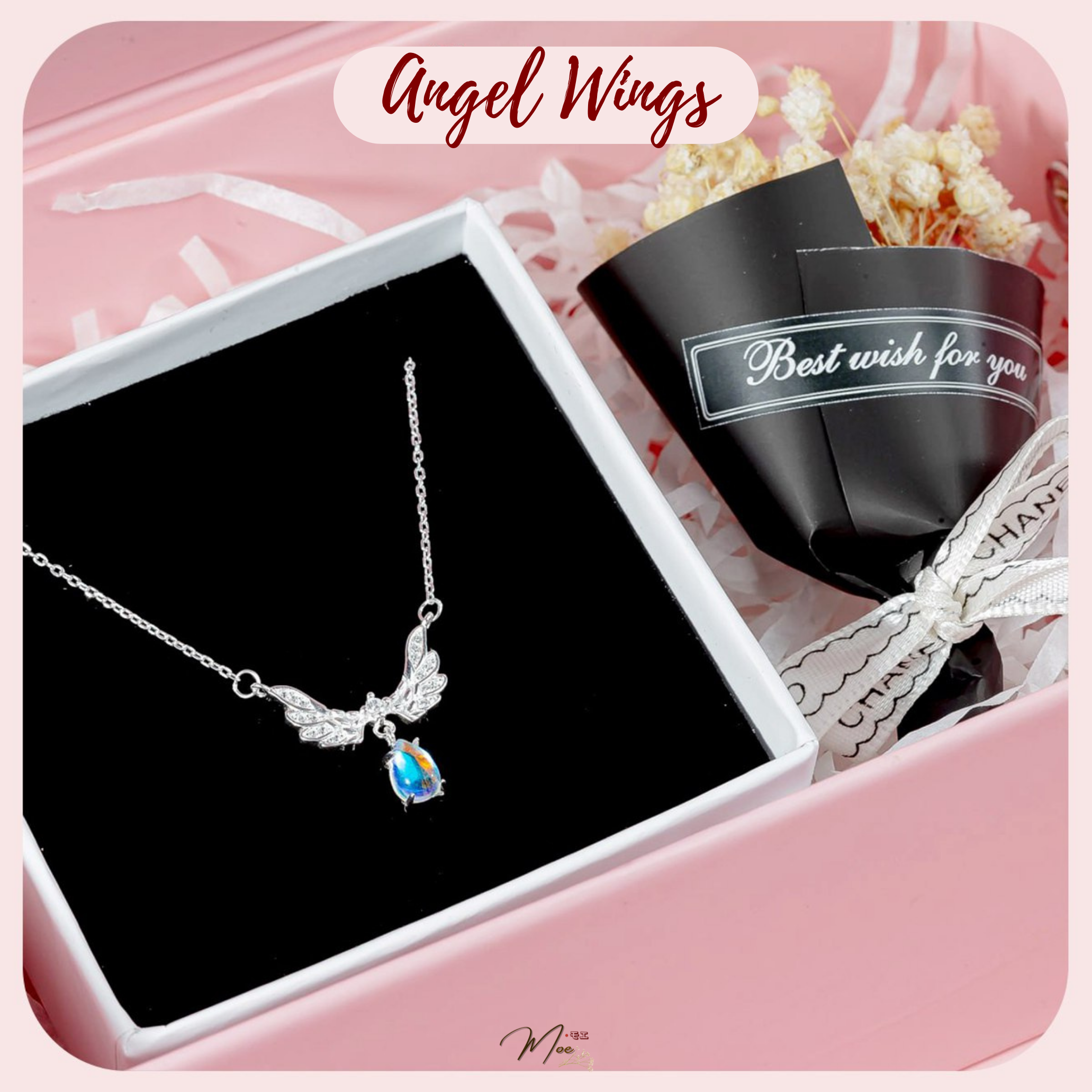 D211 - Dây chuyền cánh thiên thần đá moon_thumbnail_4