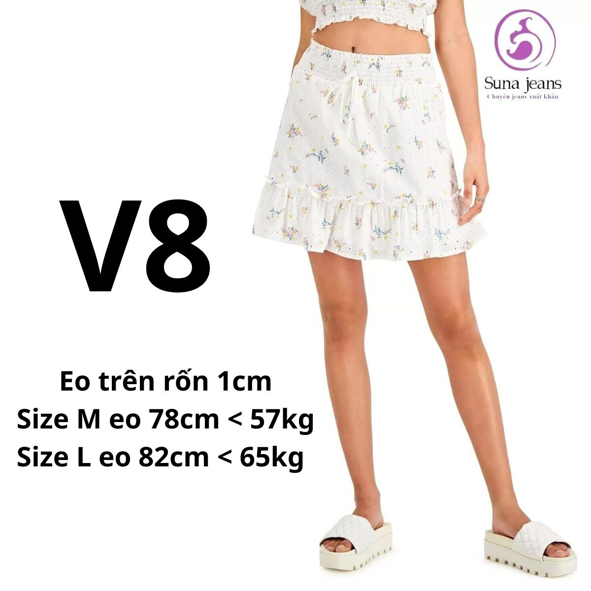 V8 - Chân váy Trắng