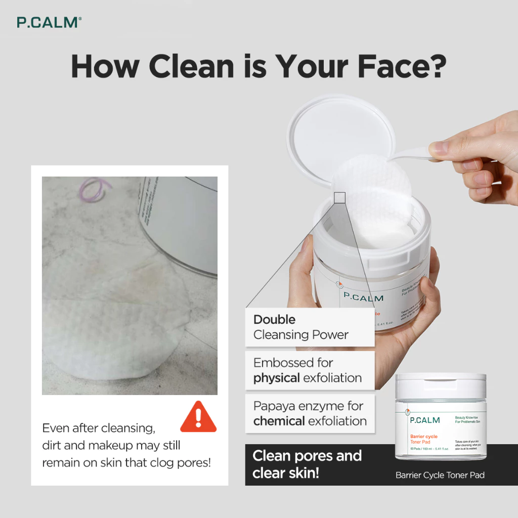 P.calm Barrier Cycle Toner Pad 60 pads 160ml_thumbnail_3