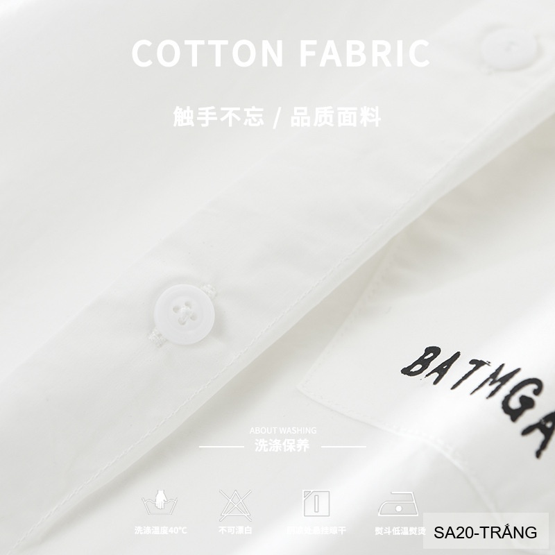 SA20 - Áo sơ mi nam tay dài in chữ BATMGA phong cách Hàn Quốc, chất cotton mềm mại, form rộng rãi_thumbnail_10