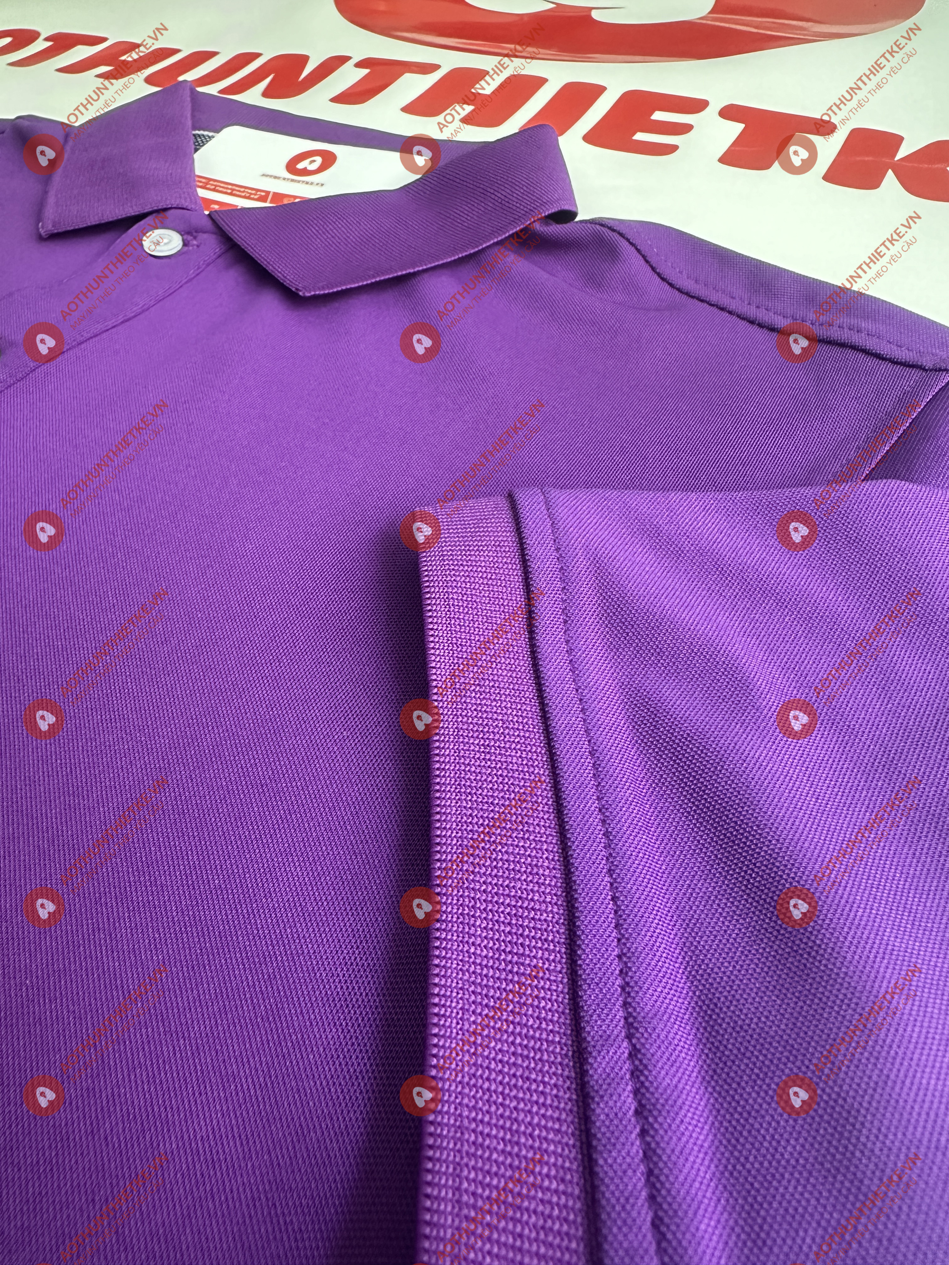 Áo Đồng Phục Polo Basic Tím Huê_thumbnail_2