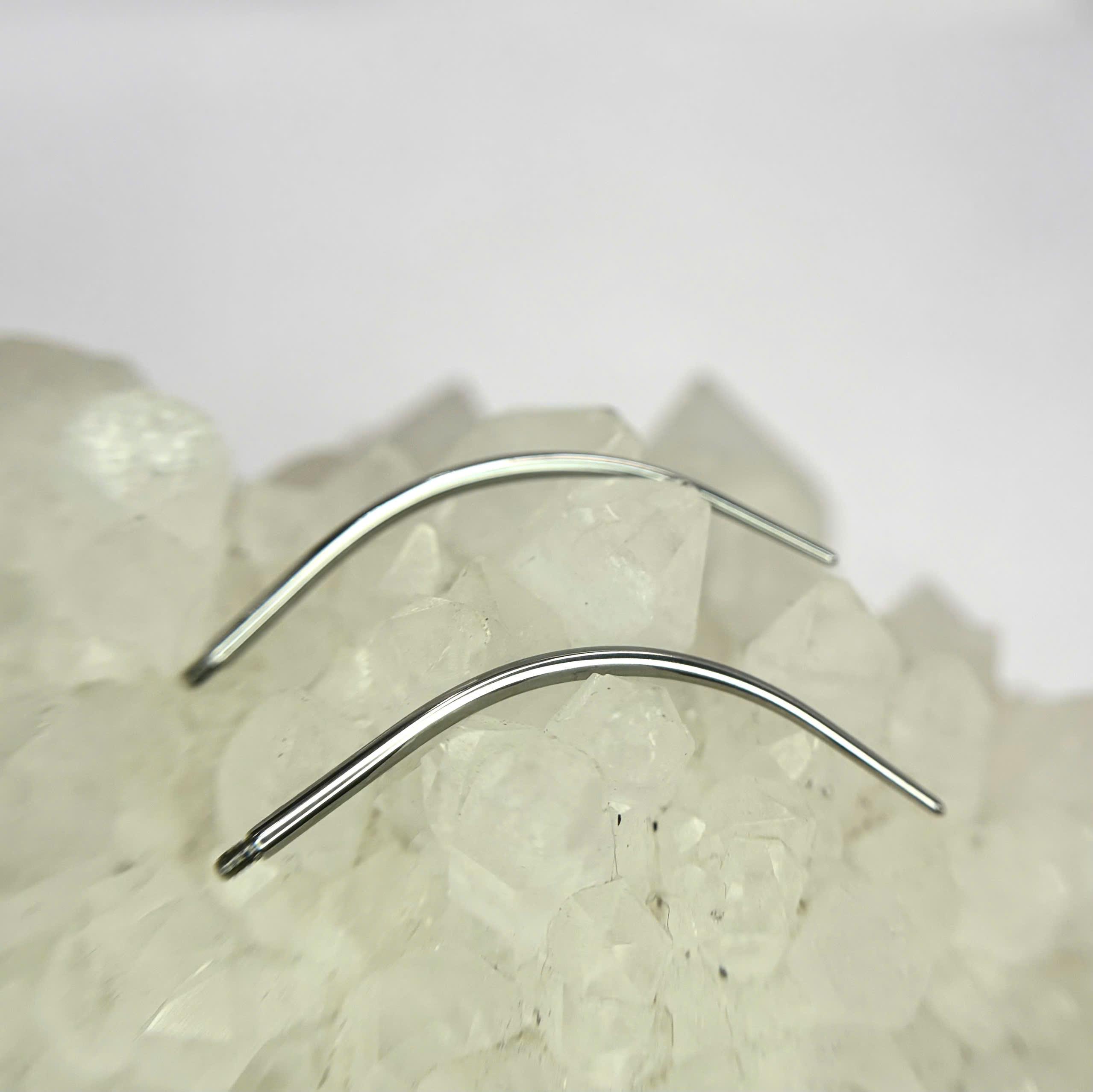 pin tapper thân cong hỗ trợ đeo khuyên ren trong 1.0x1.2