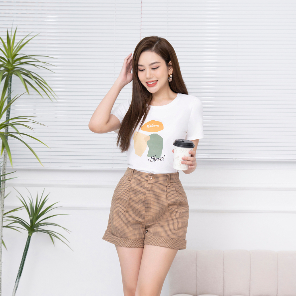 [Form Vừa] Áo phông nữ form vừa in hình chất liệu cotton - Áo thun nữ  chất thun cotton LOZA - VT302224_thumbnail_1