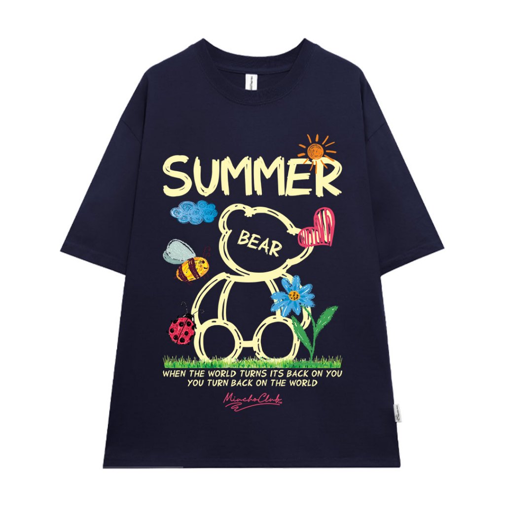 Áo thun nam form rộng local brand ATD1147 Miucho Man tay ngắn thoáng mát cổ tròn in mix BST hè biển_thumbnail_13