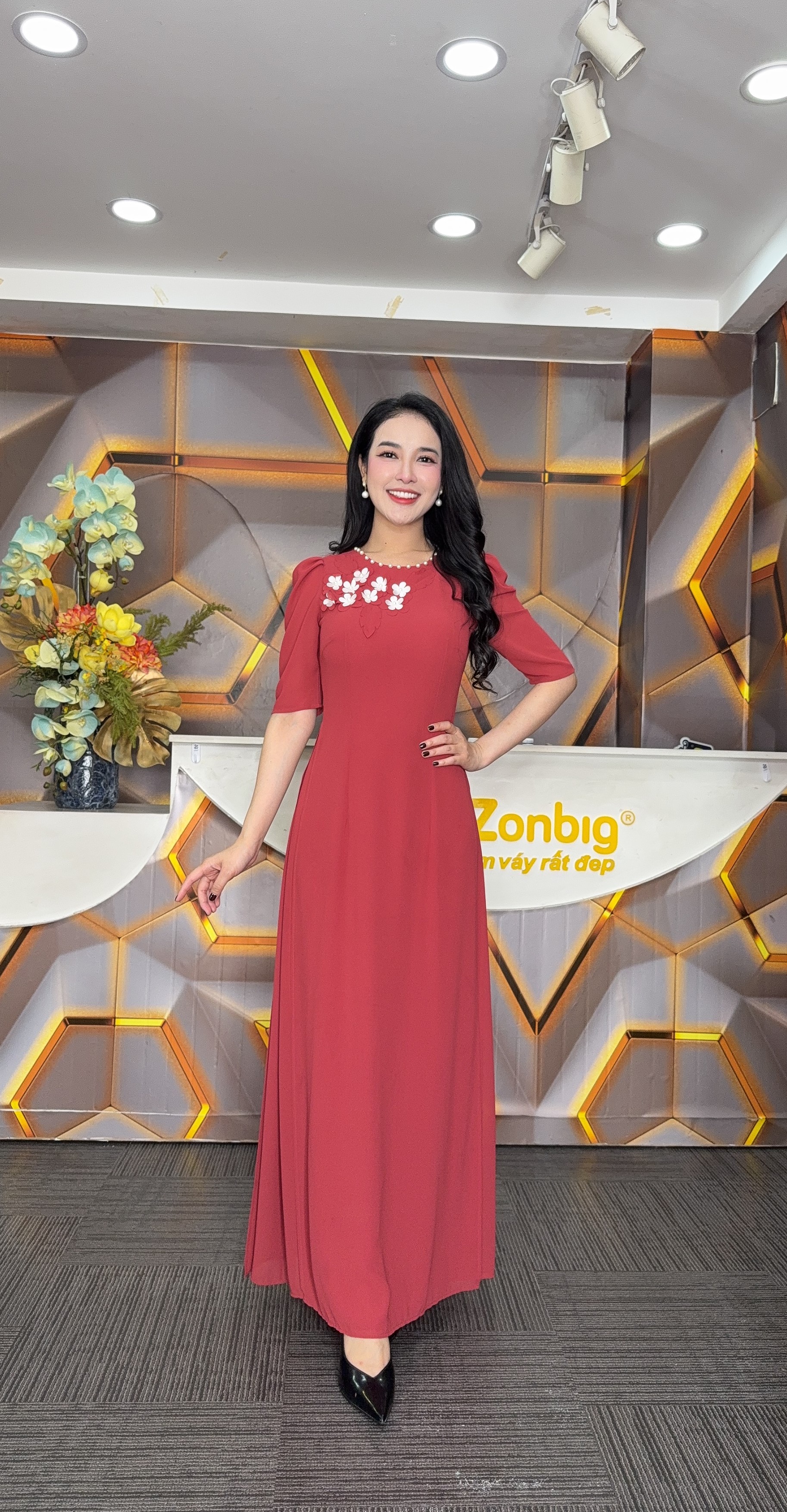 Đầm giả áo dài - Y1861 - Thương hiệu Zonbig_thumbnail_4