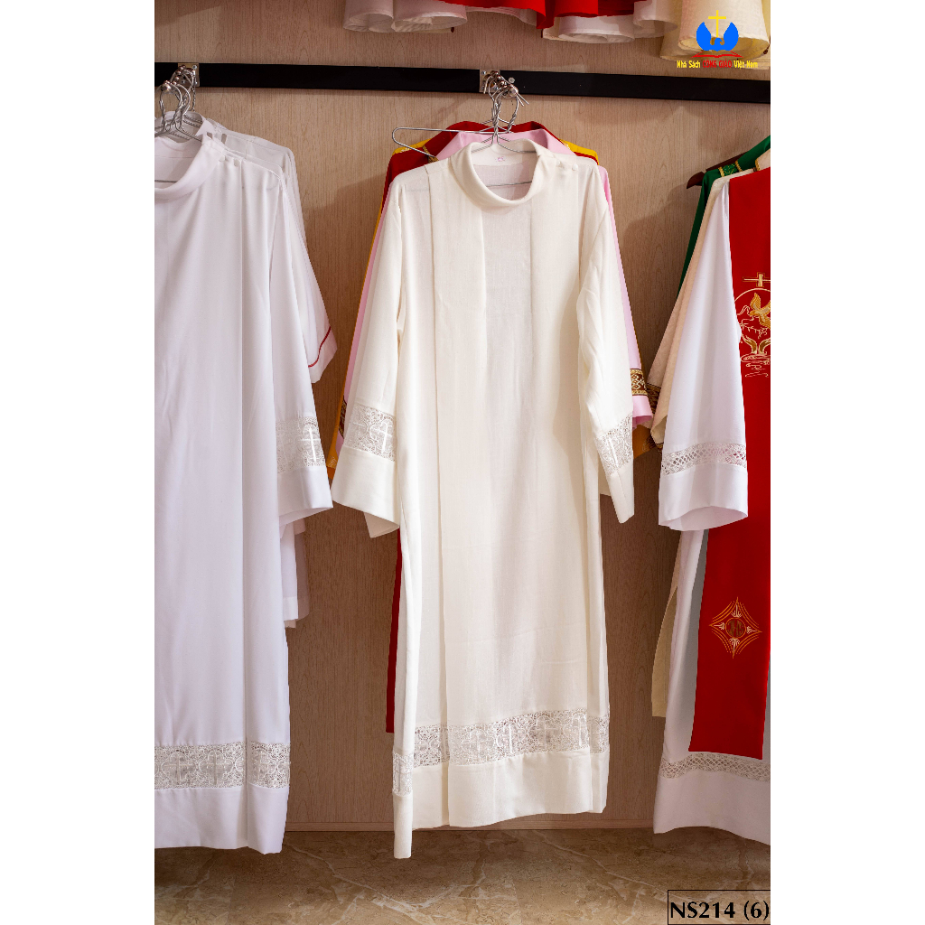 Áo alba - Áo lễ Linh mục, phó tế - Quà tặng Công Giáo NS214_thumbnail_8