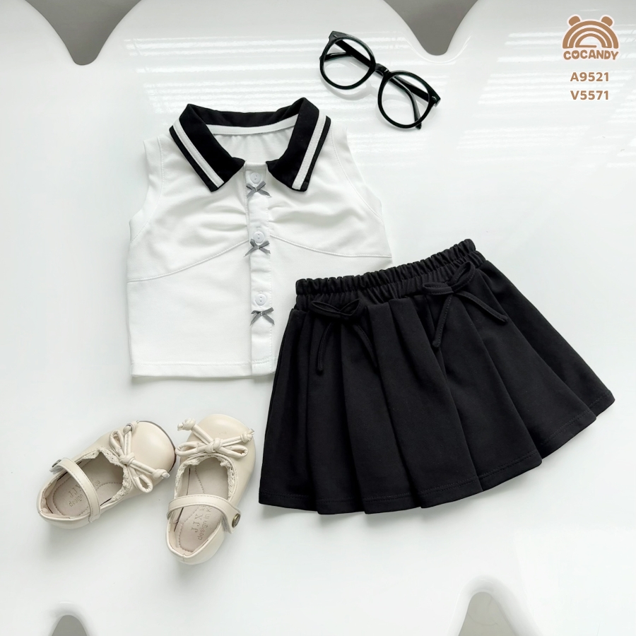 Chân váy cộc ĐEN ly bản to