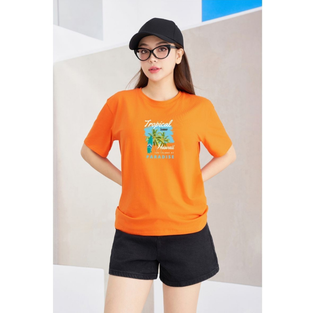 [Form Rộng] Áo phông nữ in hình 