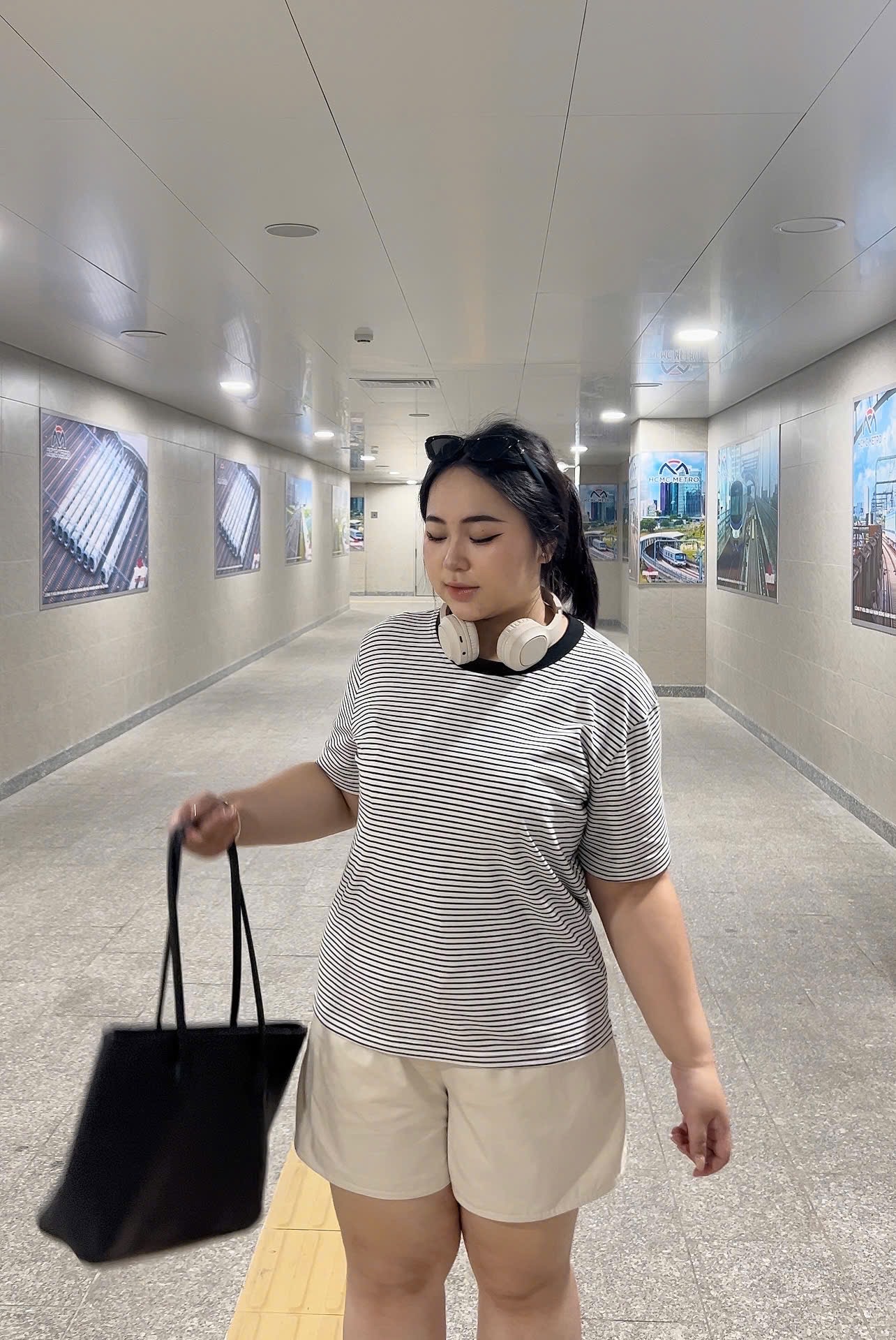 BIGSIZE - Quần short kaki lưng thun bigsize QS09 dành cho nàng béo_thumbnail_7