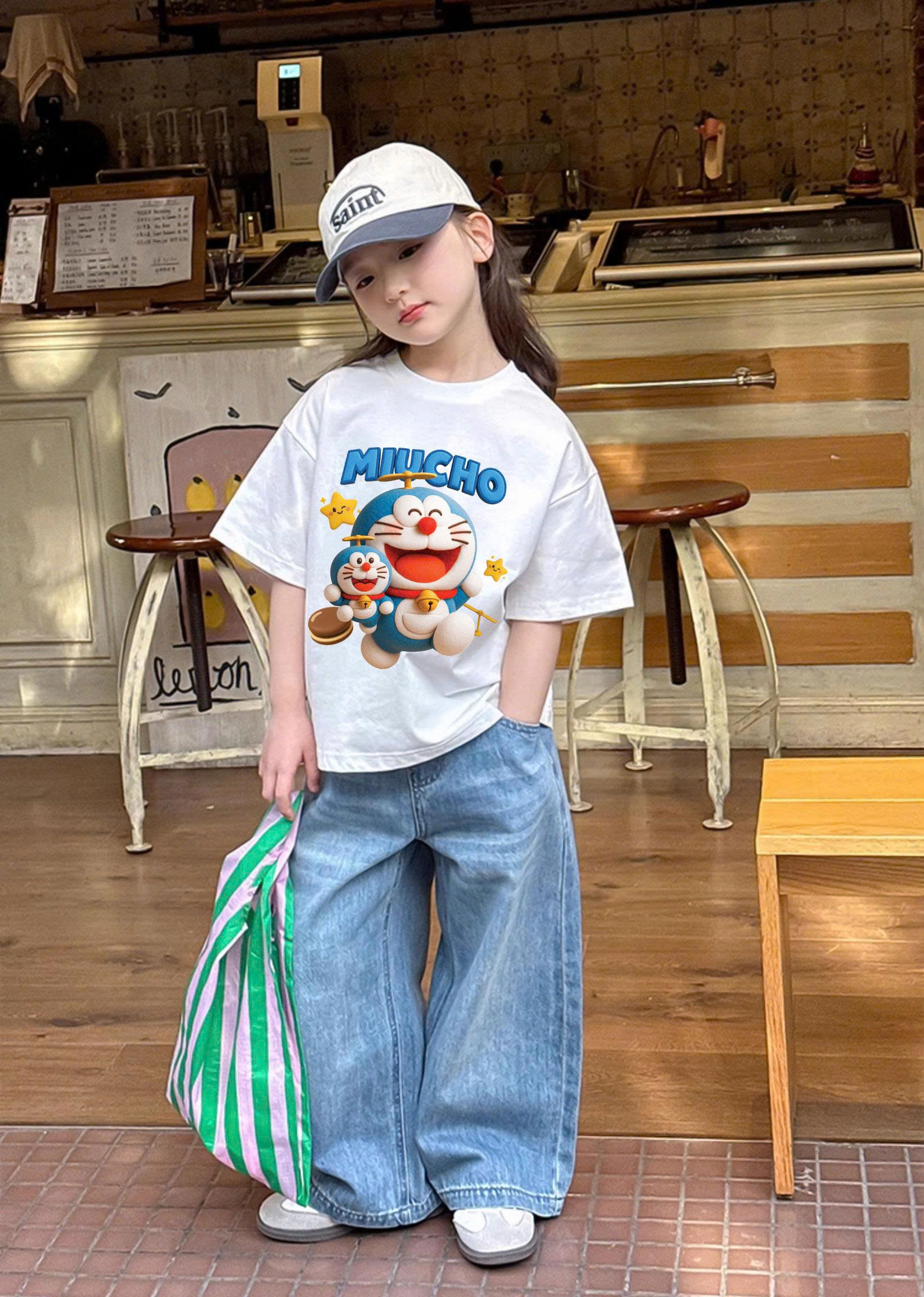 Áo thun cho bé form ôm dáng ngắn cổ tròn AED2324 Miucho Kid vải cotton thoáng mát in artwork_thumbnail_2