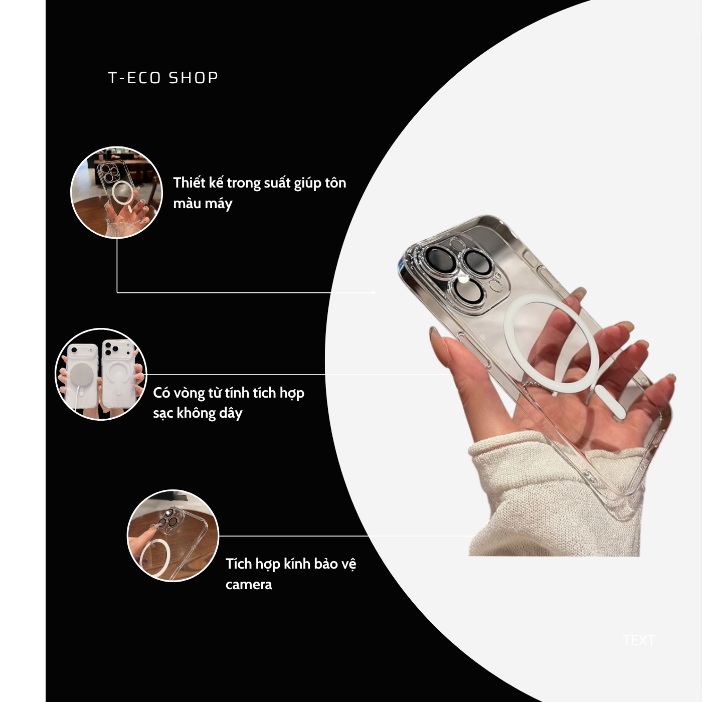 T-ECO SHOP | Ốp Lưng iP 17 Trong Suốt Siêu Mỏng – Có Vòng Từ Tính, Bảo Vệ Camera, Chống Sốc_thumbnail_5