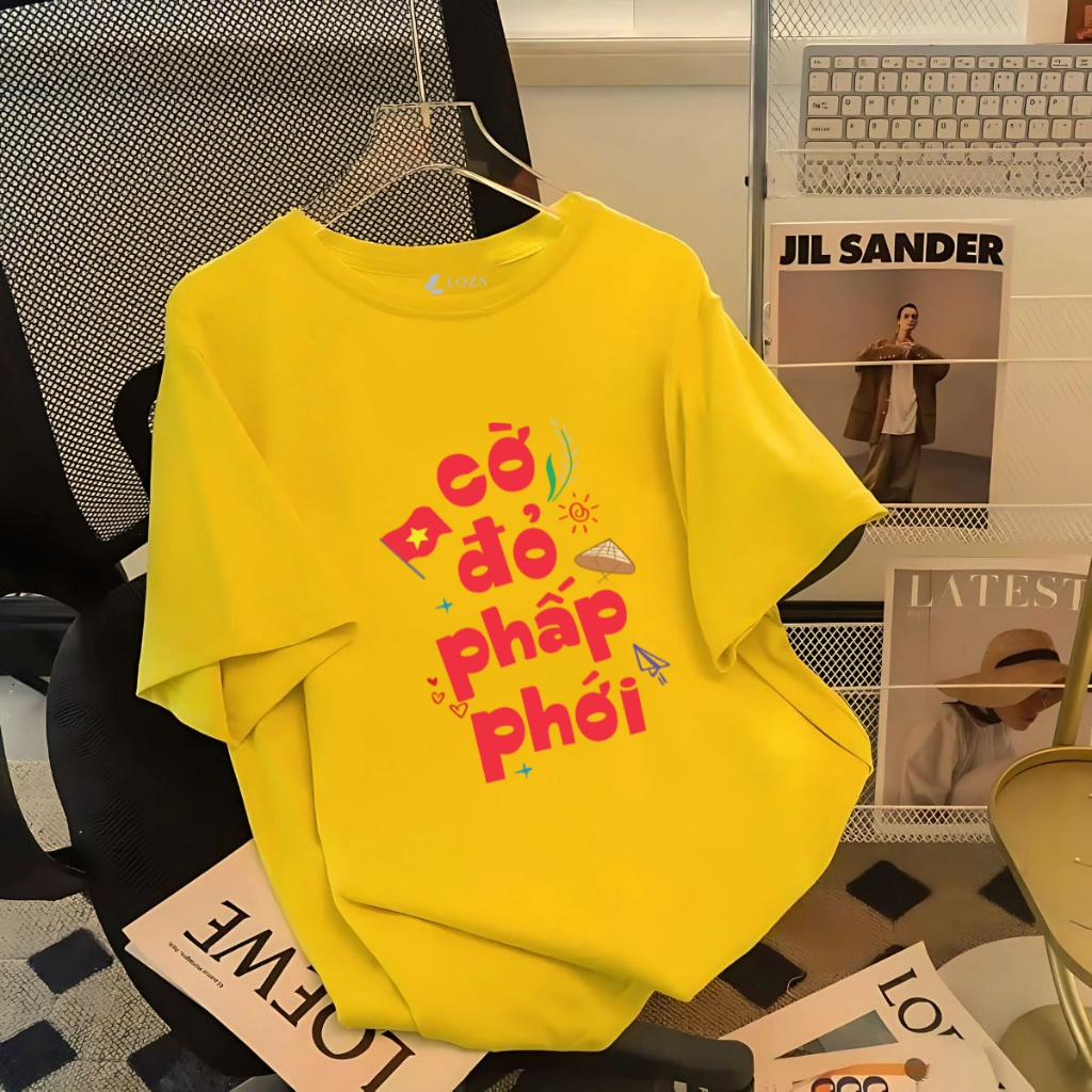 Áo phông Vùng trời quê hương nào cũng là bầu trời tổ quốc chất liệu thun cotton co giãn 4 chiề - LOZA G0410_thumbnail_3